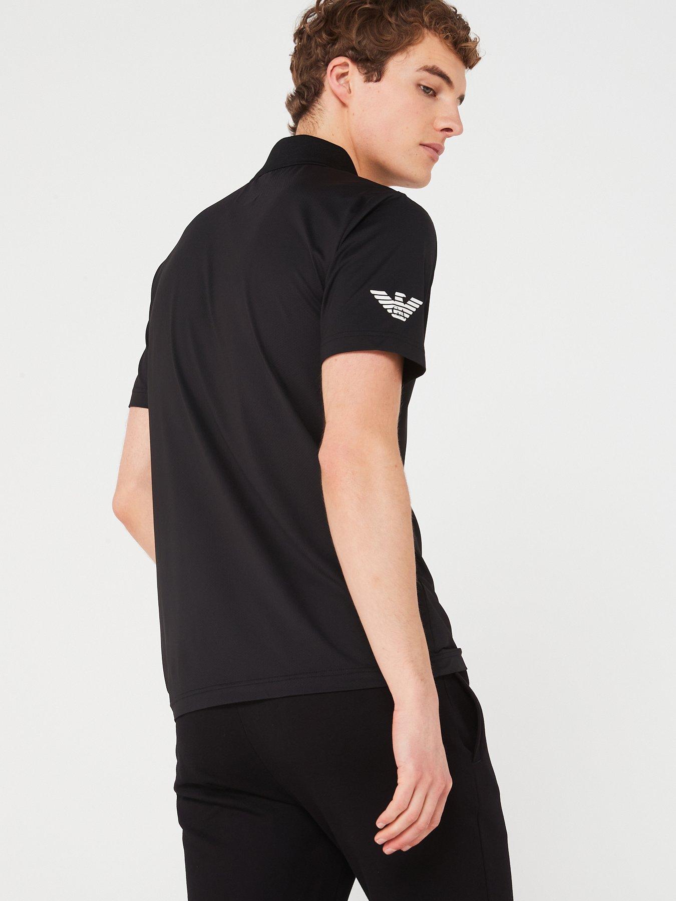 Image 2 of 4 of EA7 Emporio Armani EA7 Emporio Armani Tennis Polo Shirt - Black
