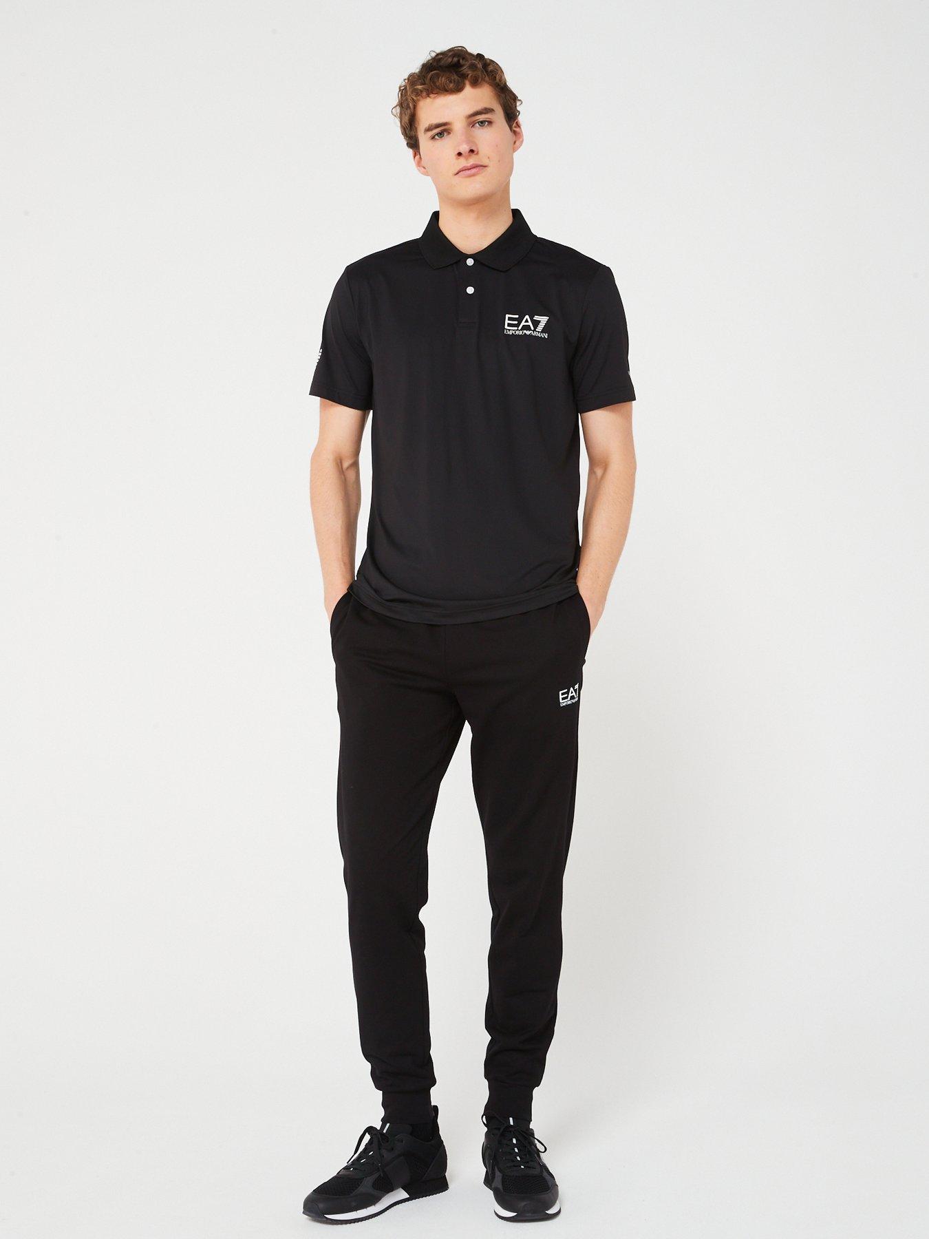 Image 3 of 4 of EA7 Emporio Armani EA7 Emporio Armani Tennis Polo Shirt - Black
