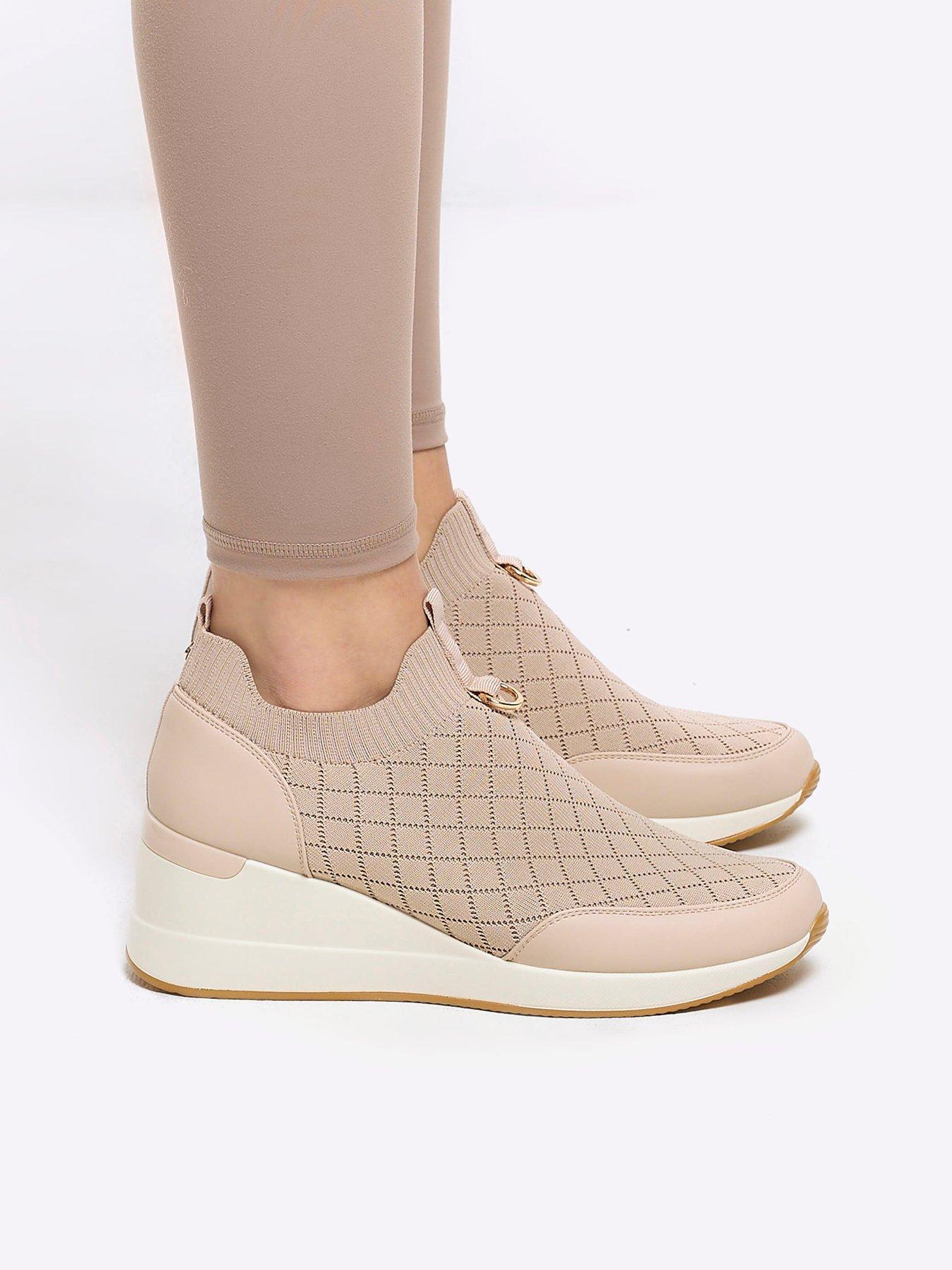 river-island-elastic-wedge-runner-pinkstillFront