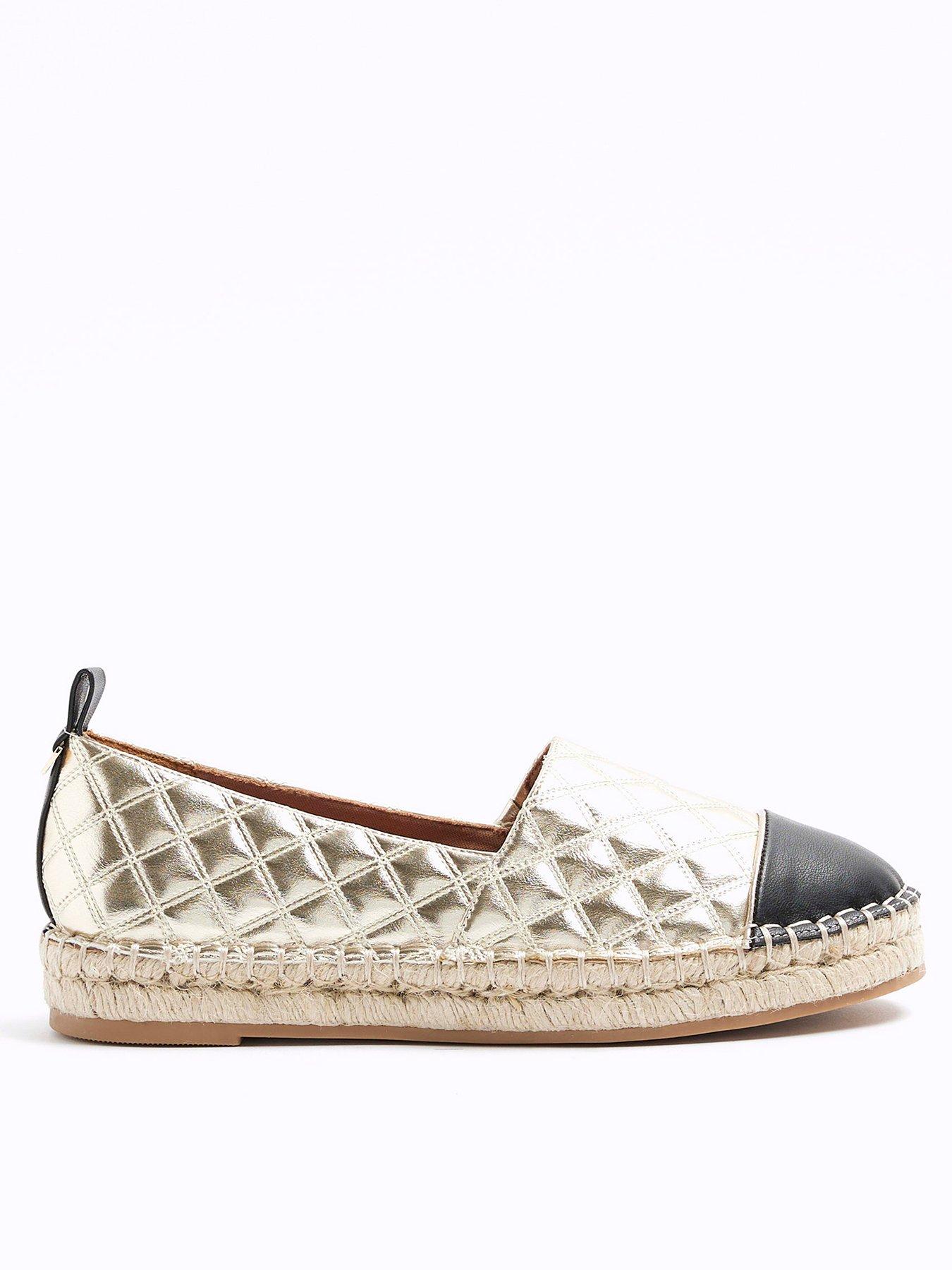 river-island-quilted-espadrille-gold