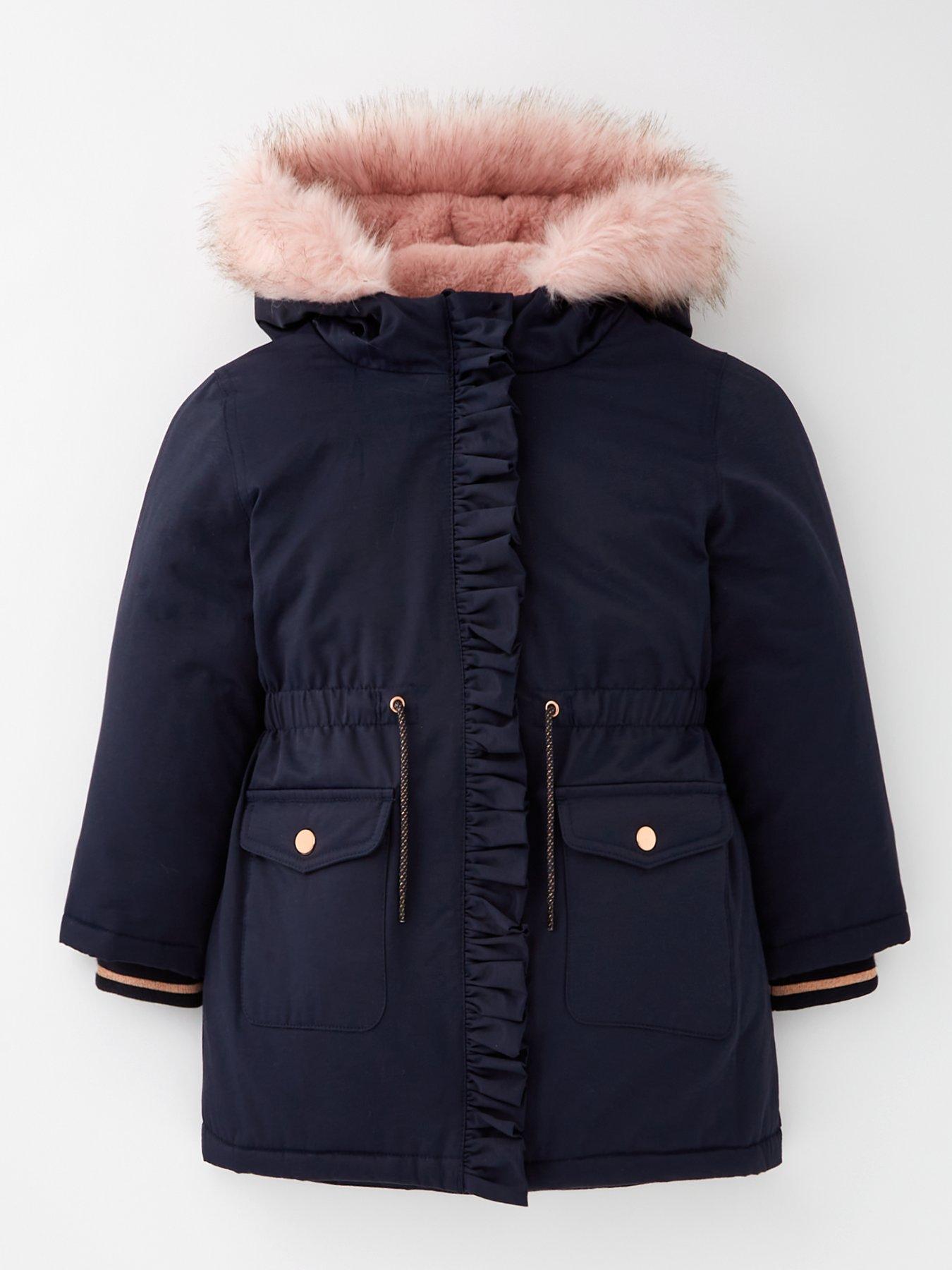 mini-v-by-very-girls-navy-faux-fur-parka