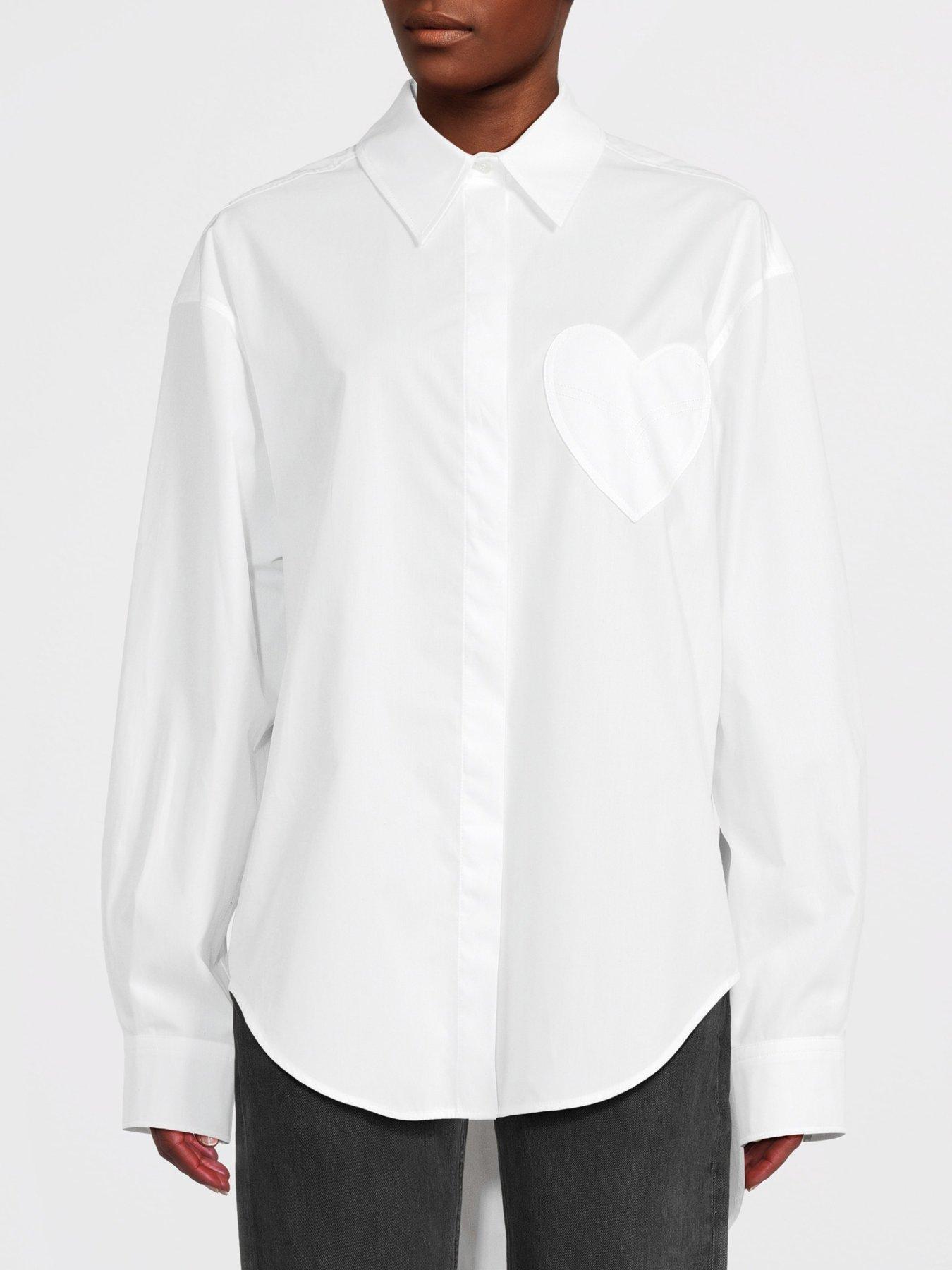 Calvin Klein Button Down Sleep Shirt - White