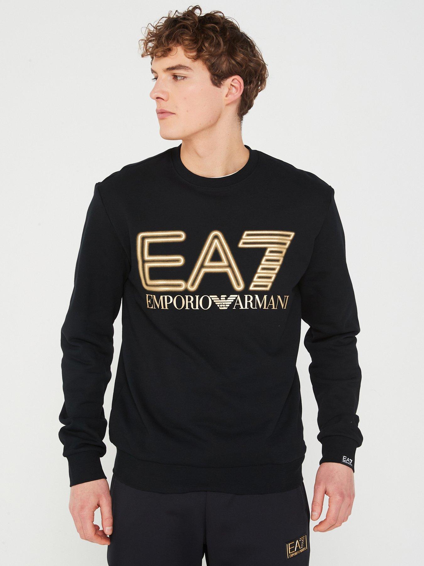 EA7 Emporio Armani Big Logo Sweatshirt Black Very Ireland