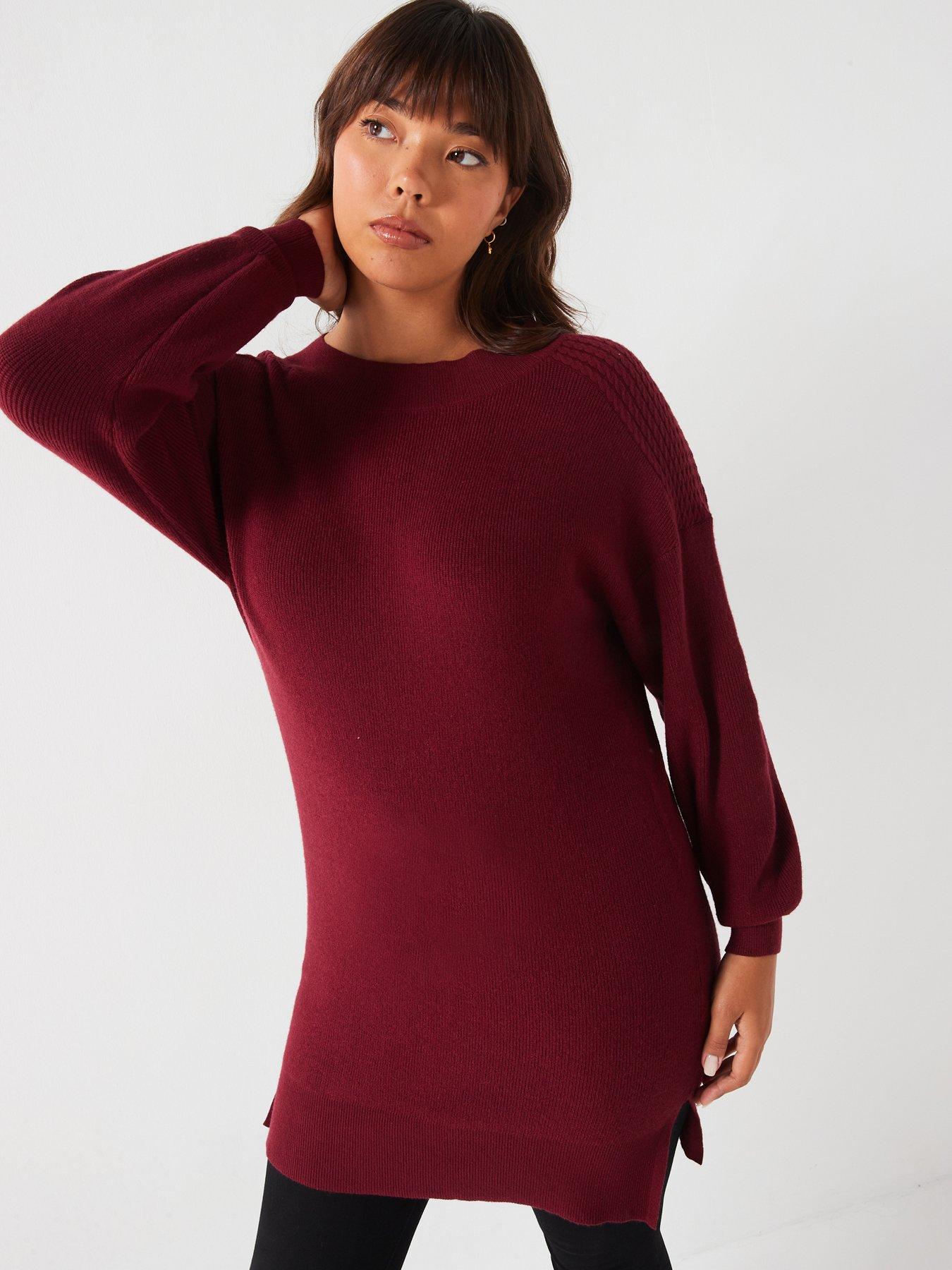 v-by-very-curve-slash-neck-longline-jumper-berry