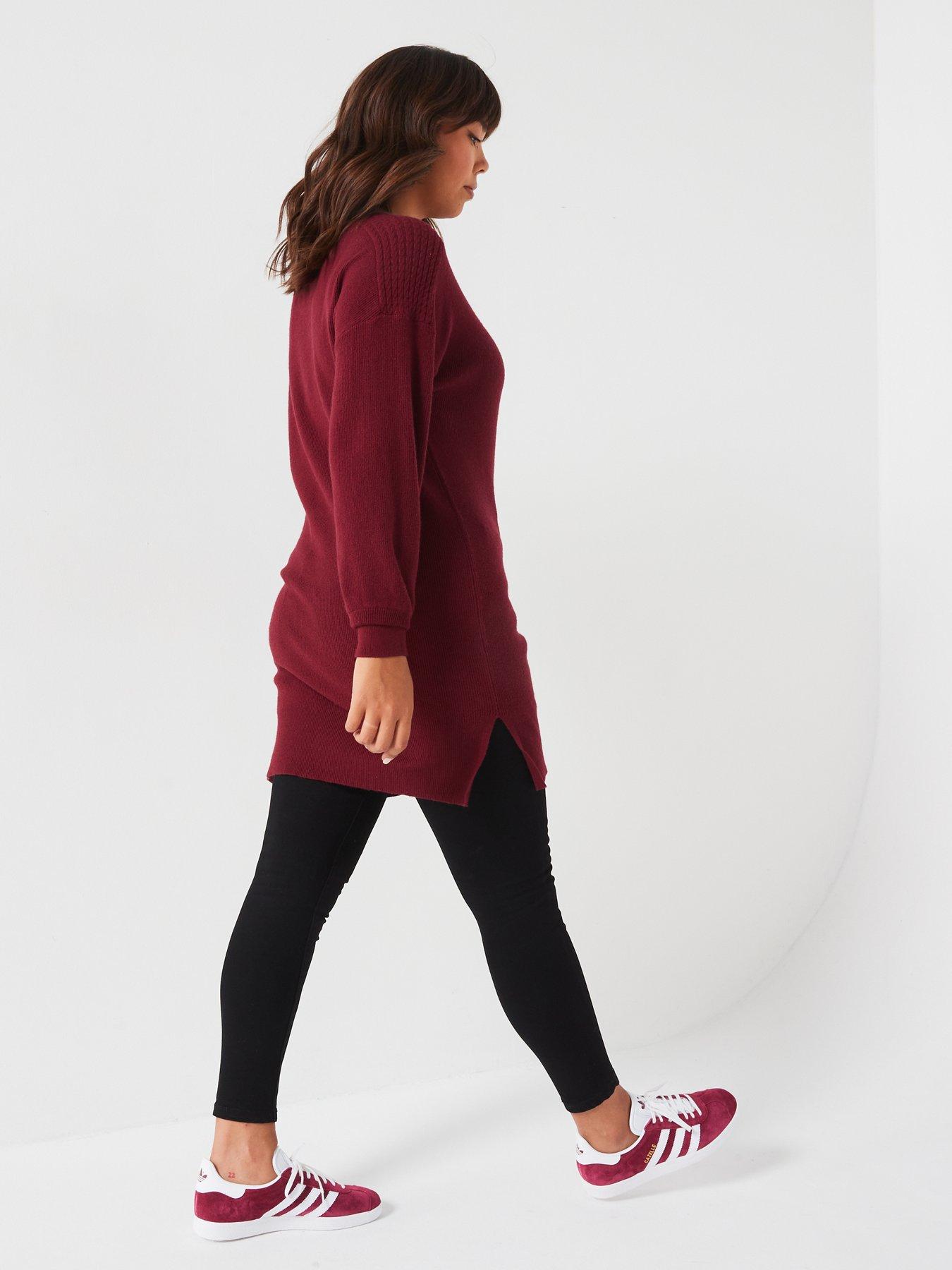 v-by-very-curve-slash-neck-longline-jumper-berrystillFront