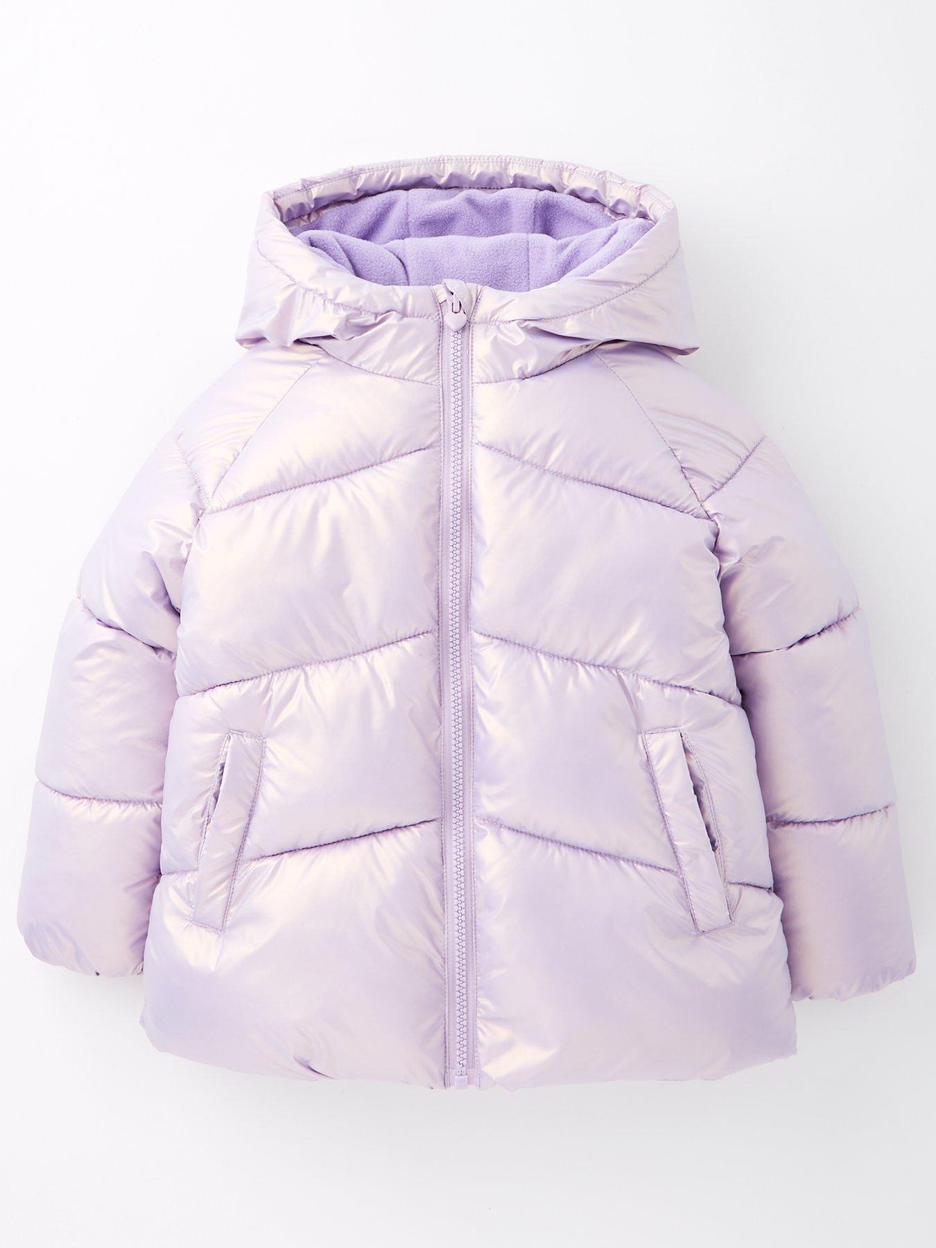 Mini V by Very Girls Lilac Shimmer Unicorn Padded Coat Very Ireland