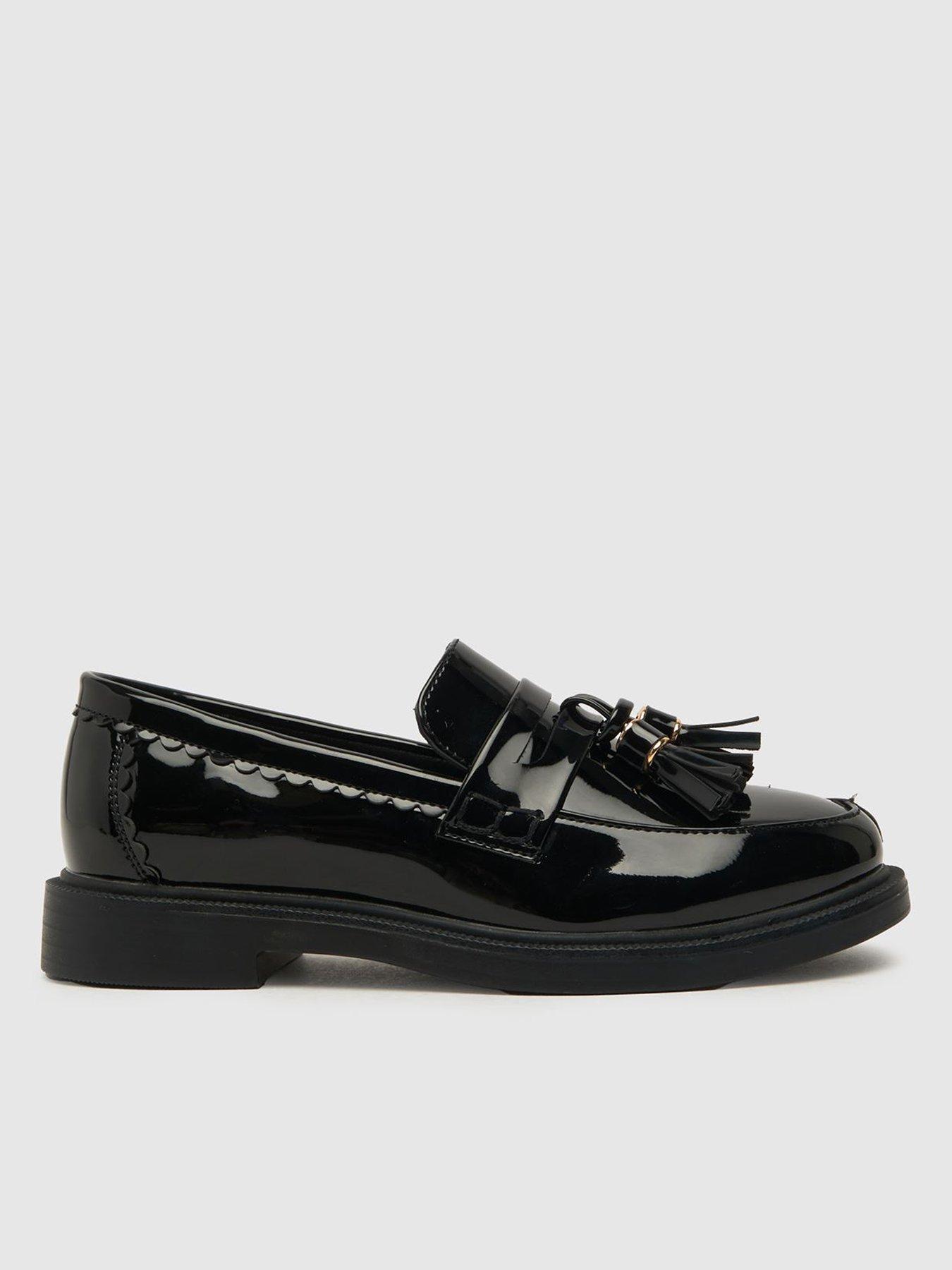 Image 1 of 6 of Schuh Junior Lillie Loafer School Shoe - Black