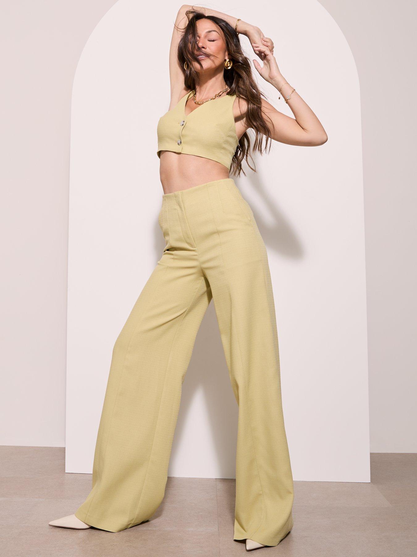 michelle-keegan-premium-3-piece-set-wide-leg-trousers-green