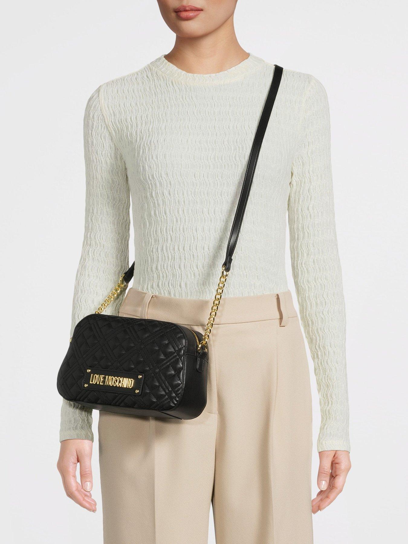 Love moschino quilted camera bag deals