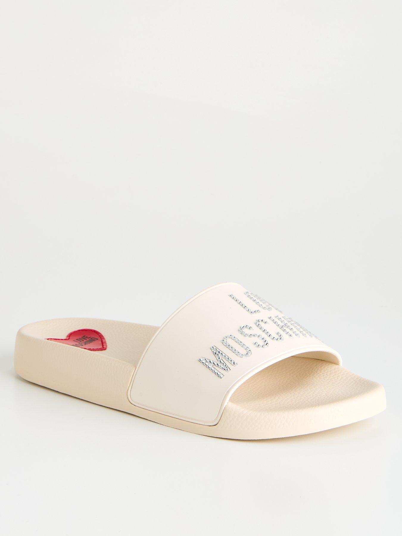 Pink moschino sliders deals