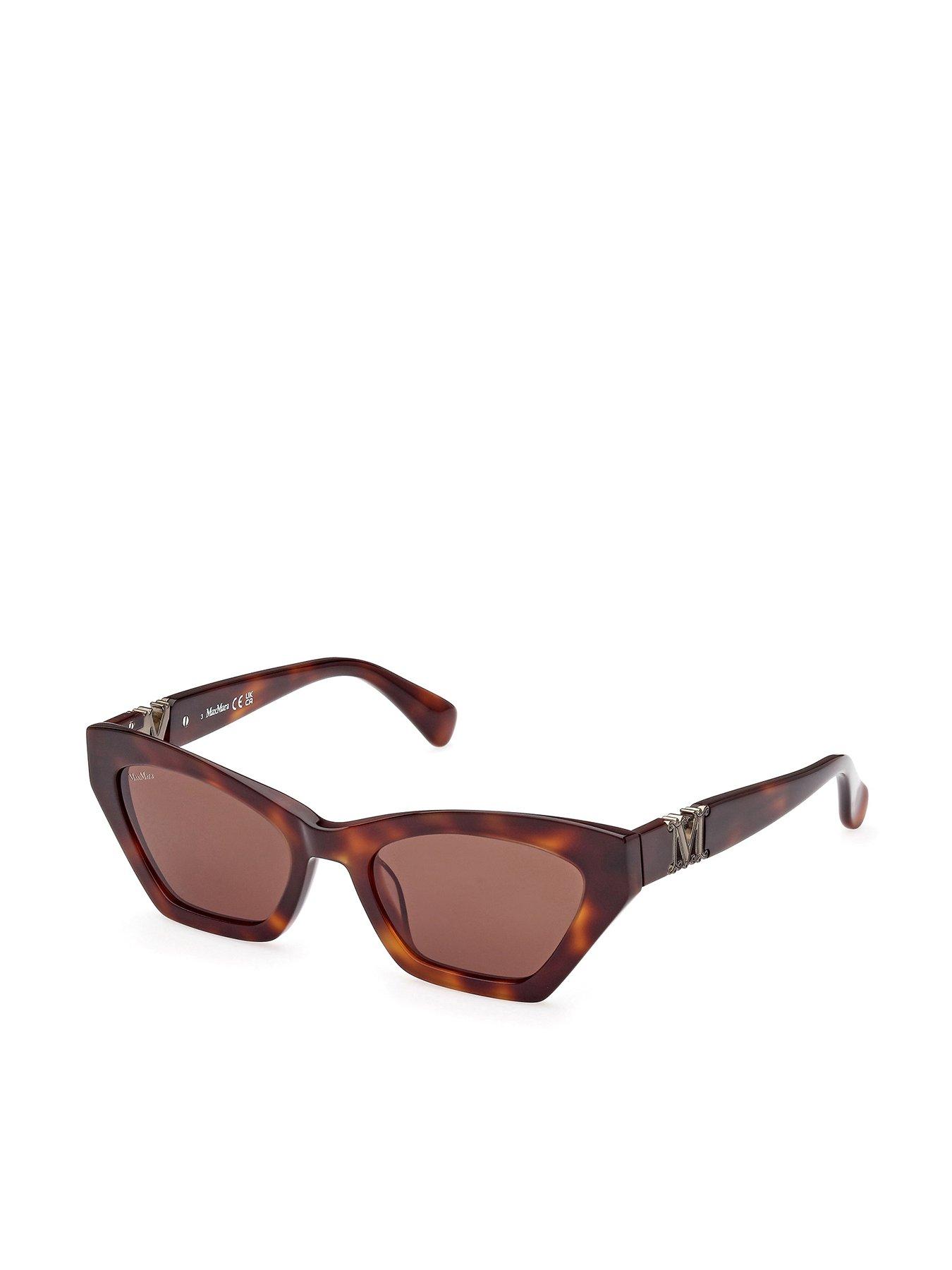 max-mara-dark-havana-cateye-sunglasses-brown