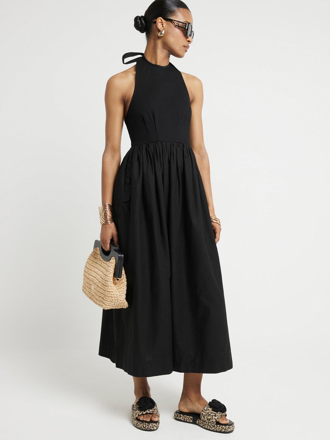 river-island-hybrid-midi-dress-blackoutfit