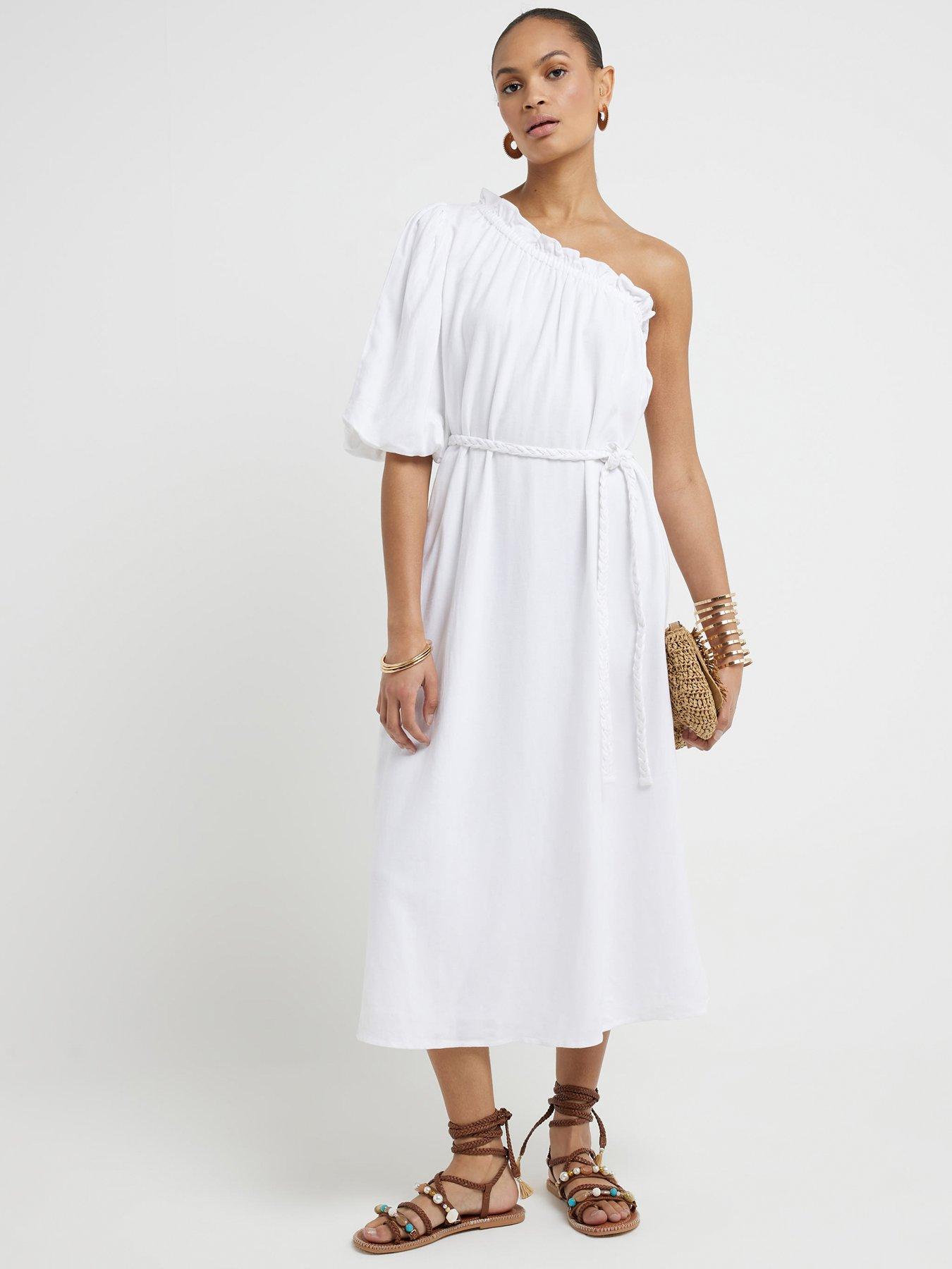 river-island-linen-one-shoulder-maxi-dress-white