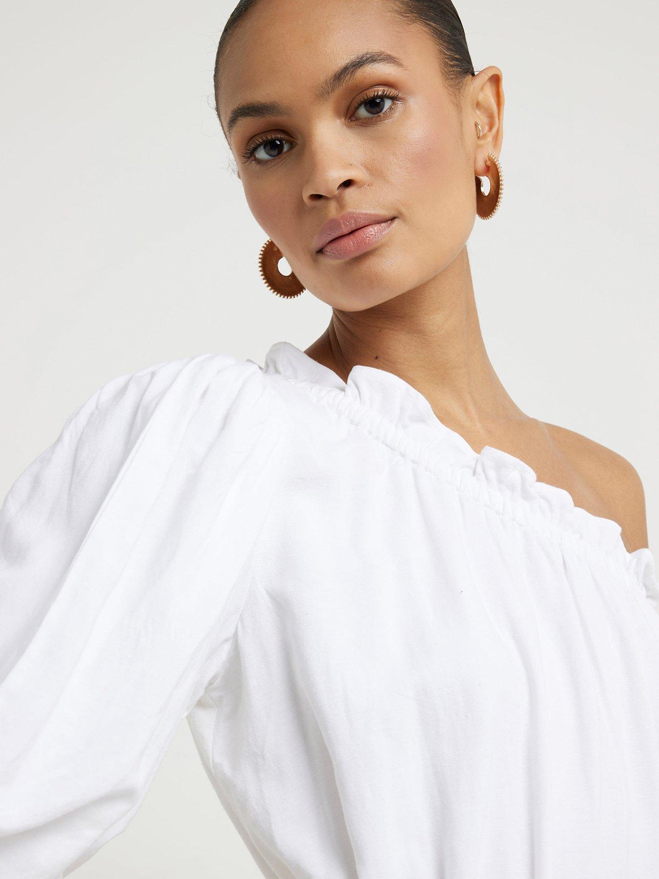 river-island-linen-one-shoulder-maxi-dress-whitedetail