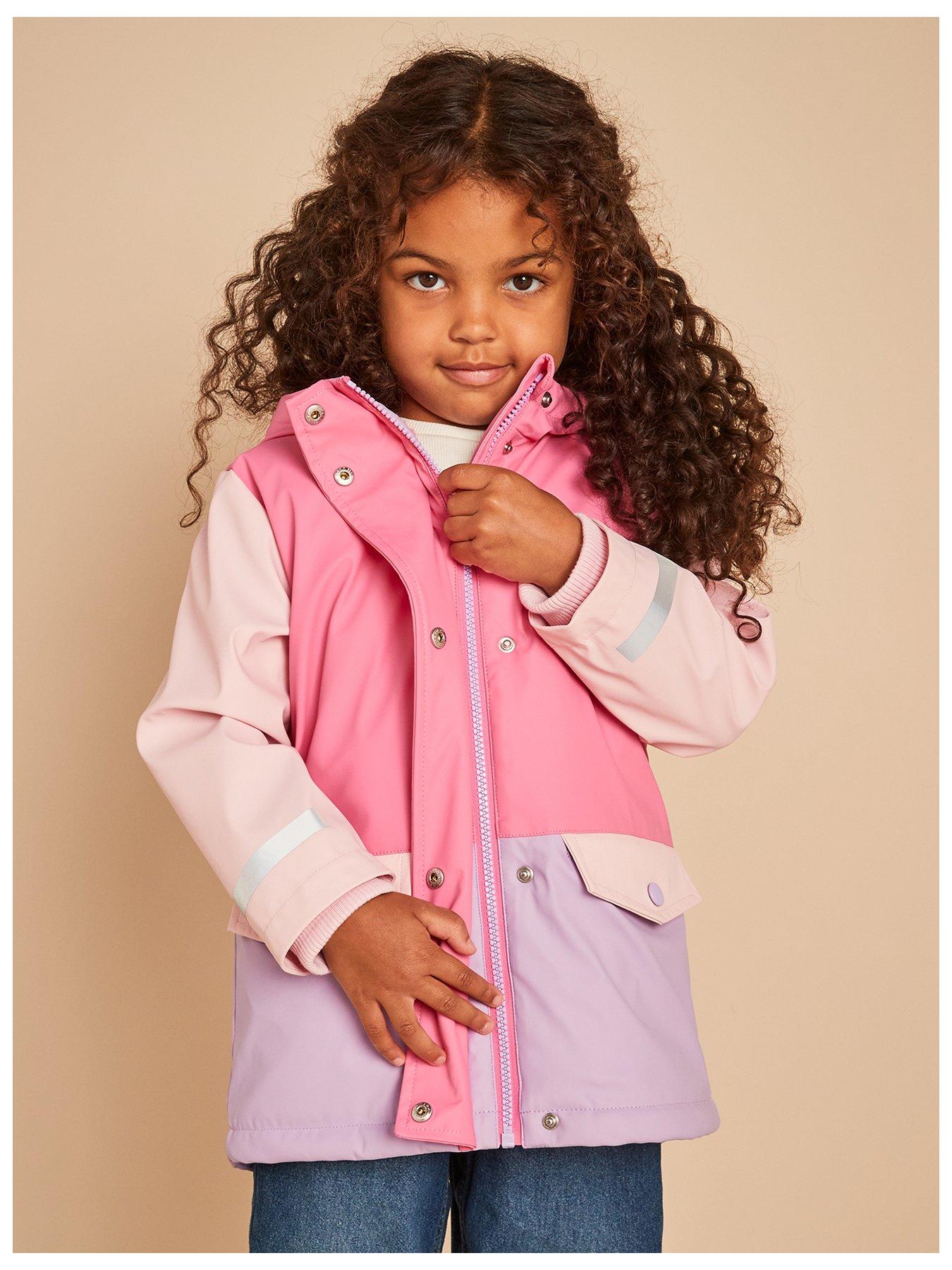 Mini V by Very Girls Technical Rain Mac Pink Very Ireland