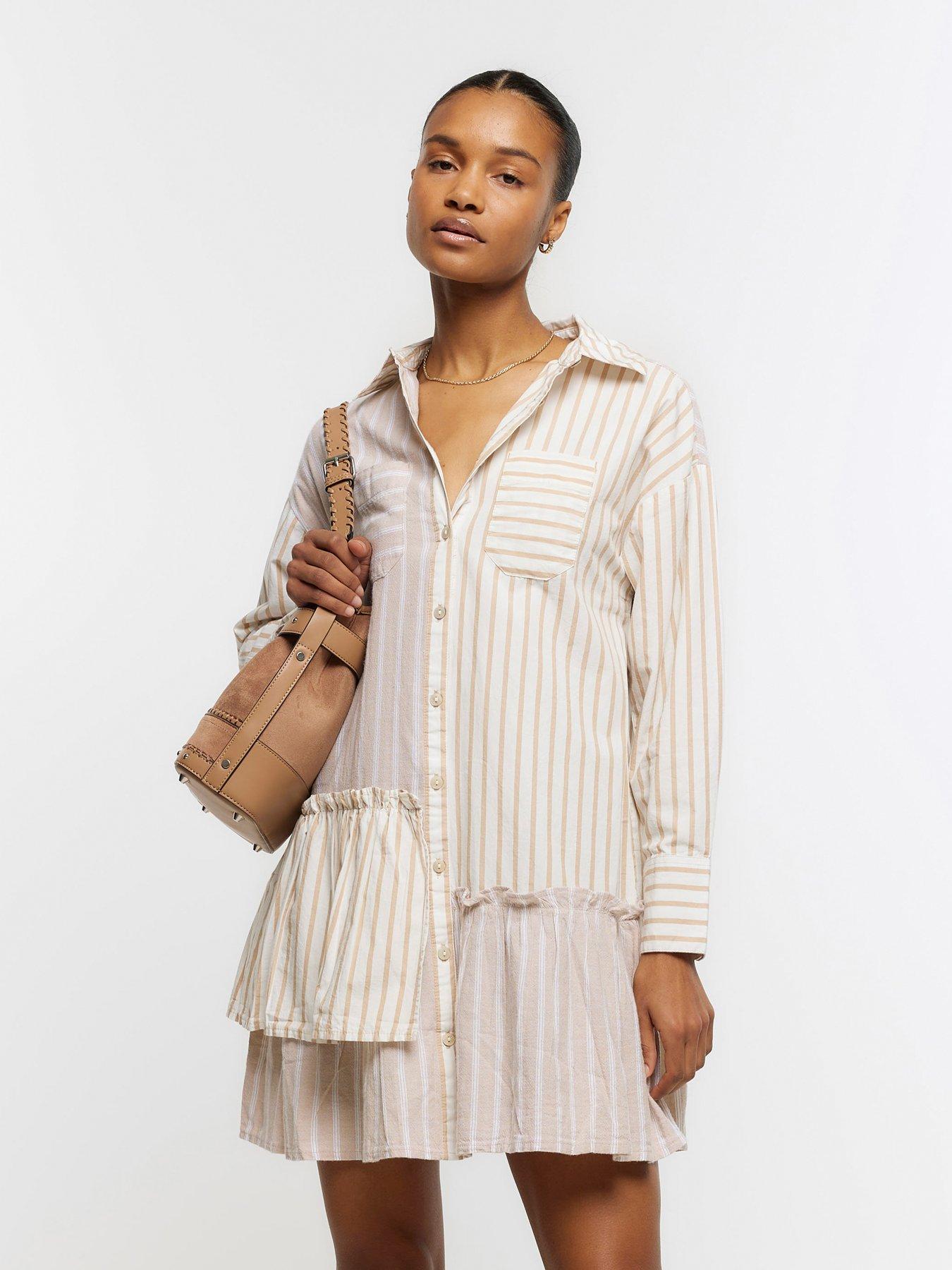 river-island-asymmetric-linen-shirt-dress-beige