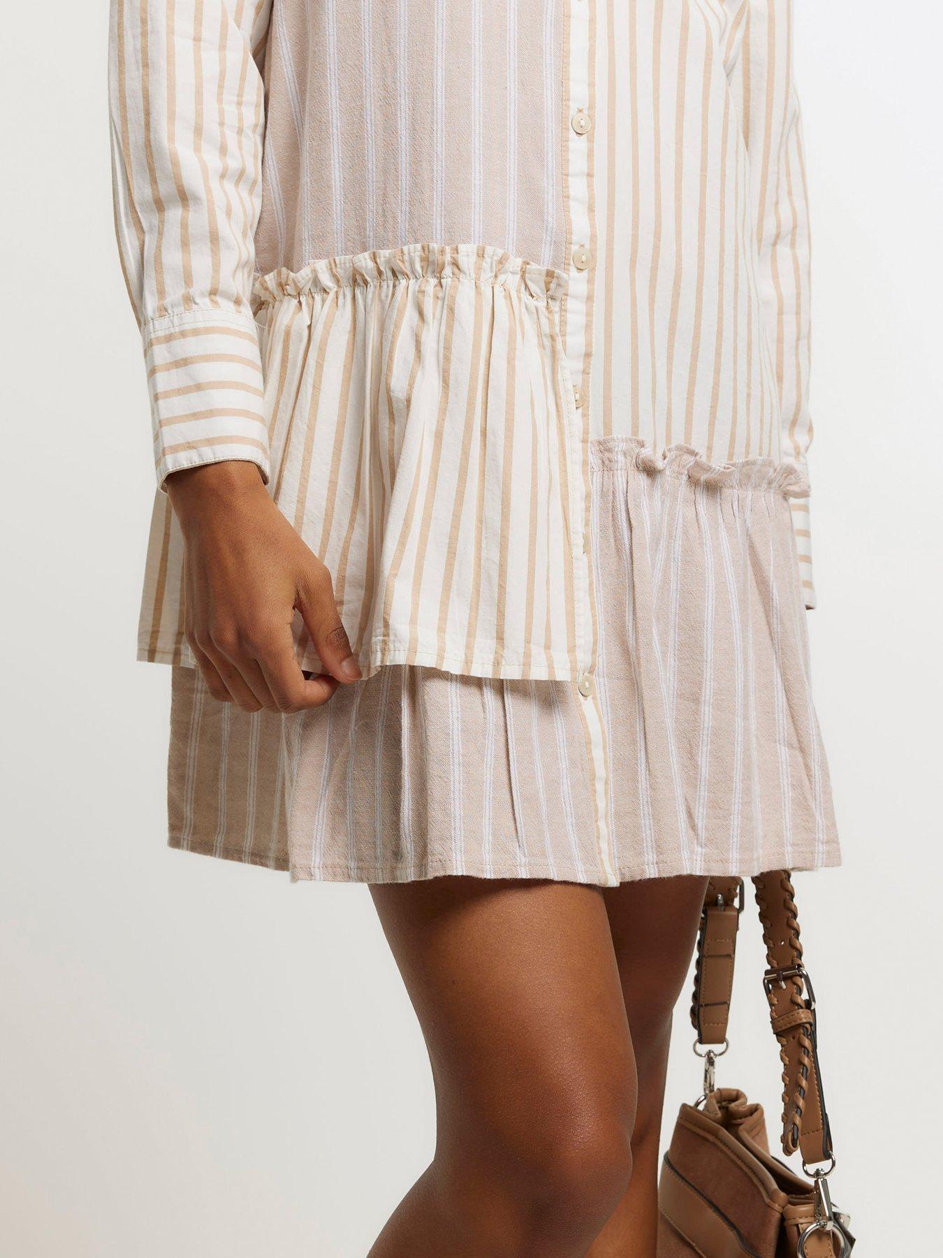 river-island-asymmetric-linen-shirt-dress-beigeoutfit