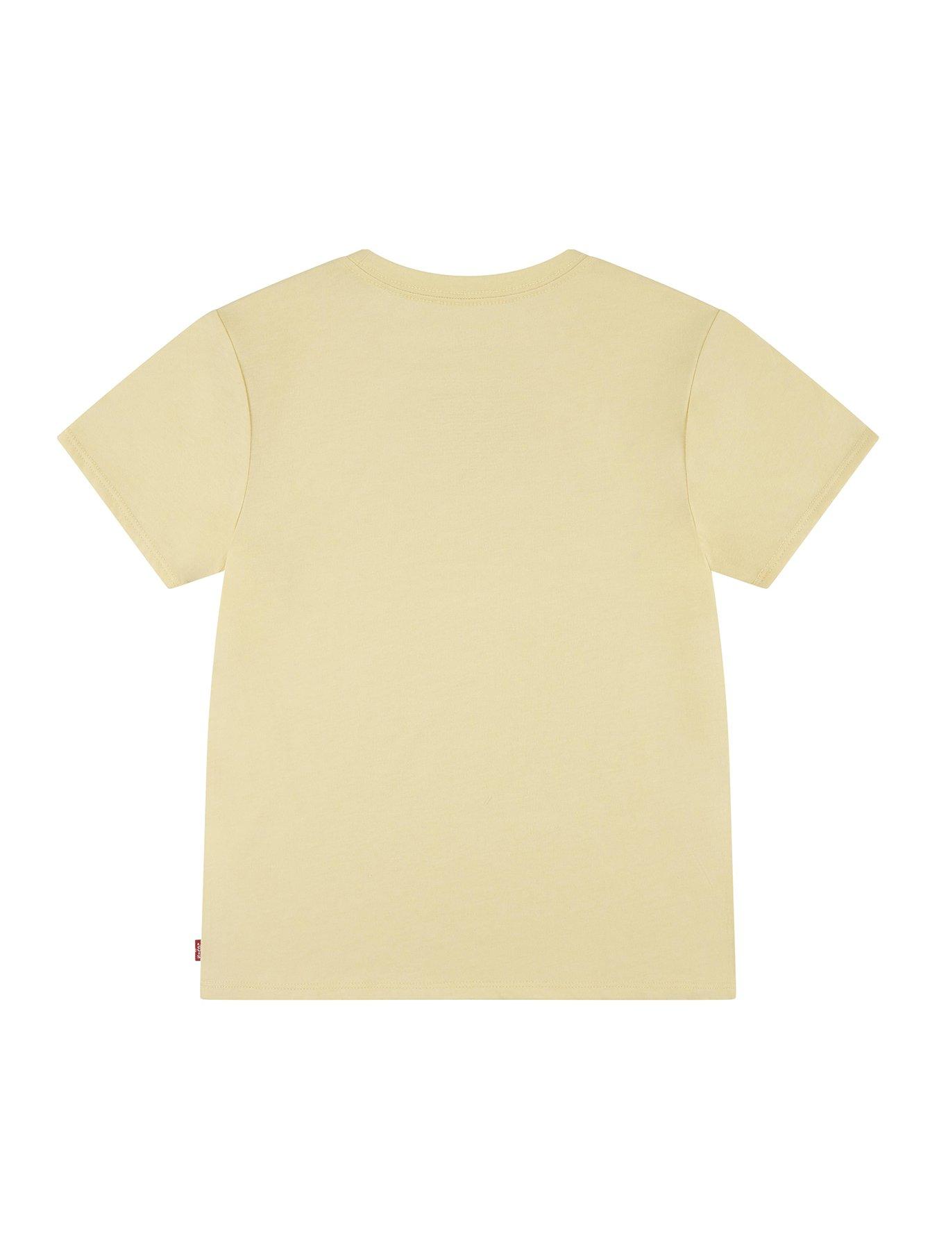 Image 2 of 4 of Levi's Girls Short Sleeve Batwing T-Shirt - Yellow