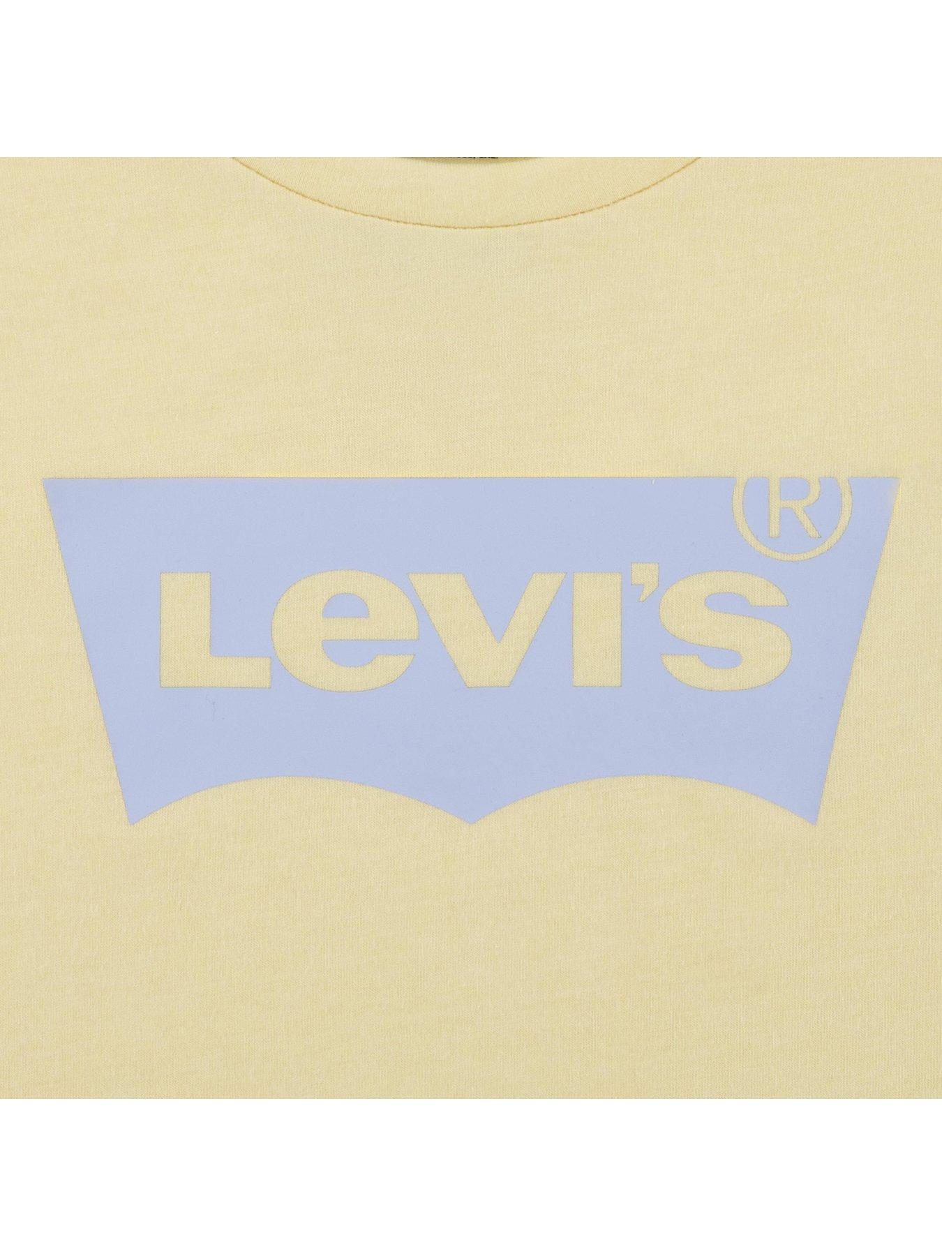 Image 3 of 4 of Levi's Girls Short Sleeve Batwing T-Shirt - Yellow