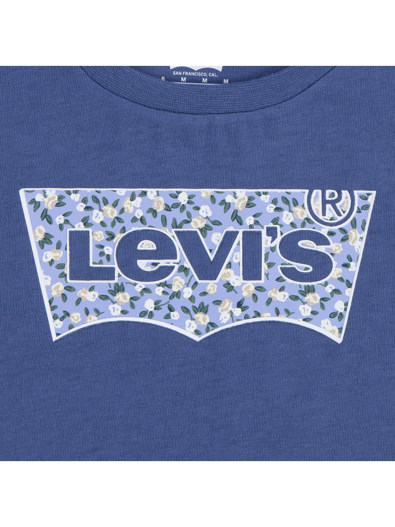 levis-girls-ditsy-batwing-fill-short-sleeve-t-shirt-blueoutfit