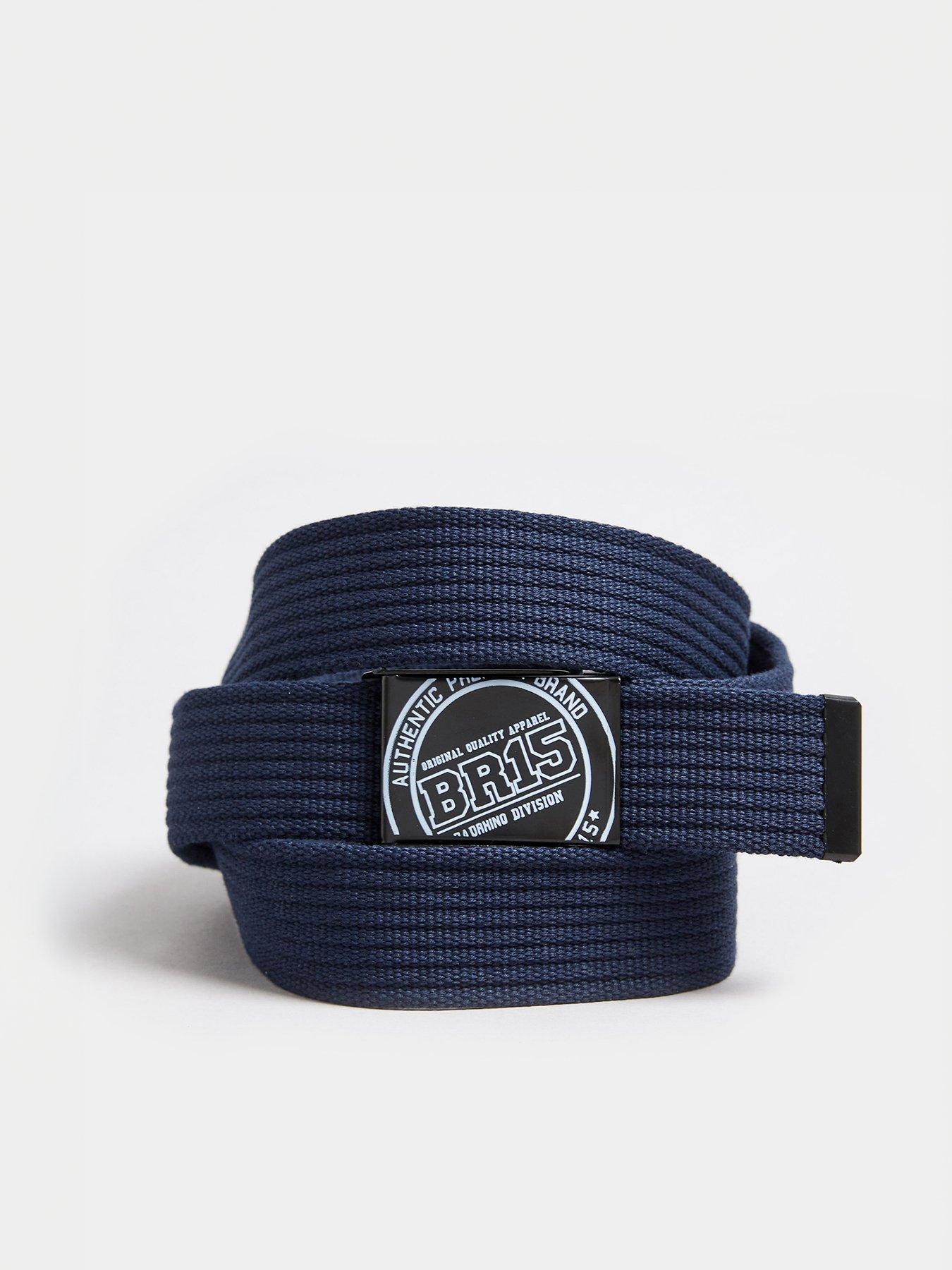 Image 1 of 3 of BadRhino Badrhino Ribbed Webbing Belt Navy