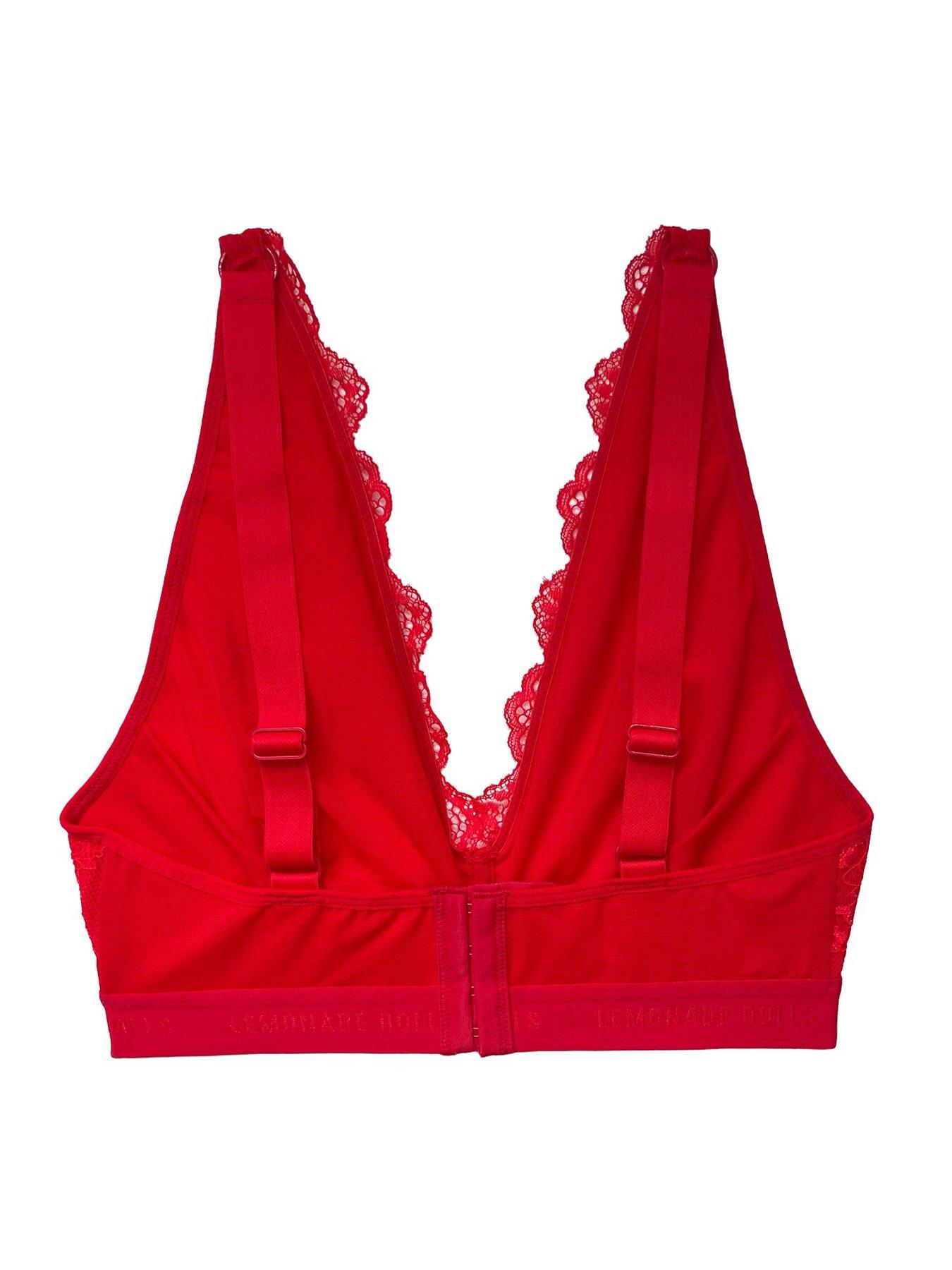 Image 4 of 5 of Lemonade Lace Fuller Cup Bra - Red