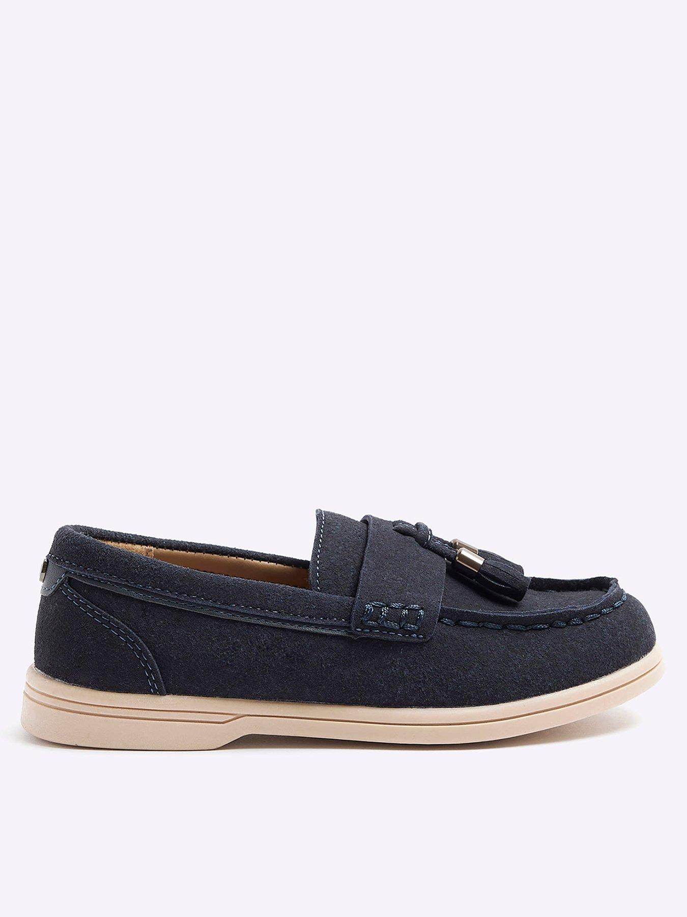 River island 2024 suede loafers