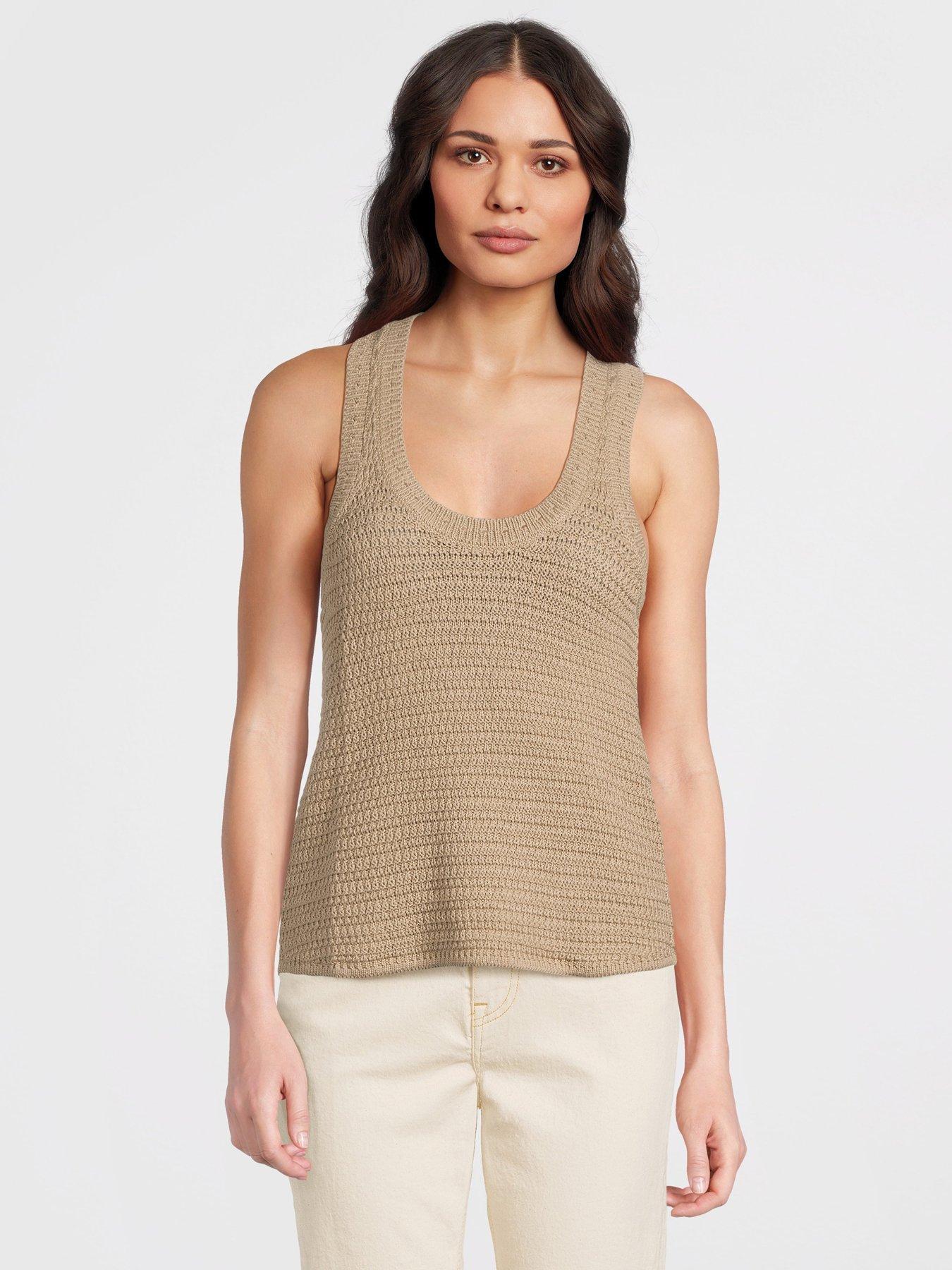 jdy-knitted-vest-top-brown