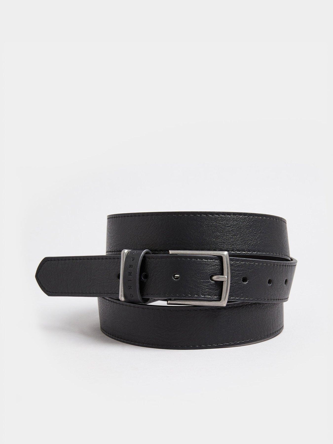 undefined Badrhino Pu Bonded Leather Belt Black