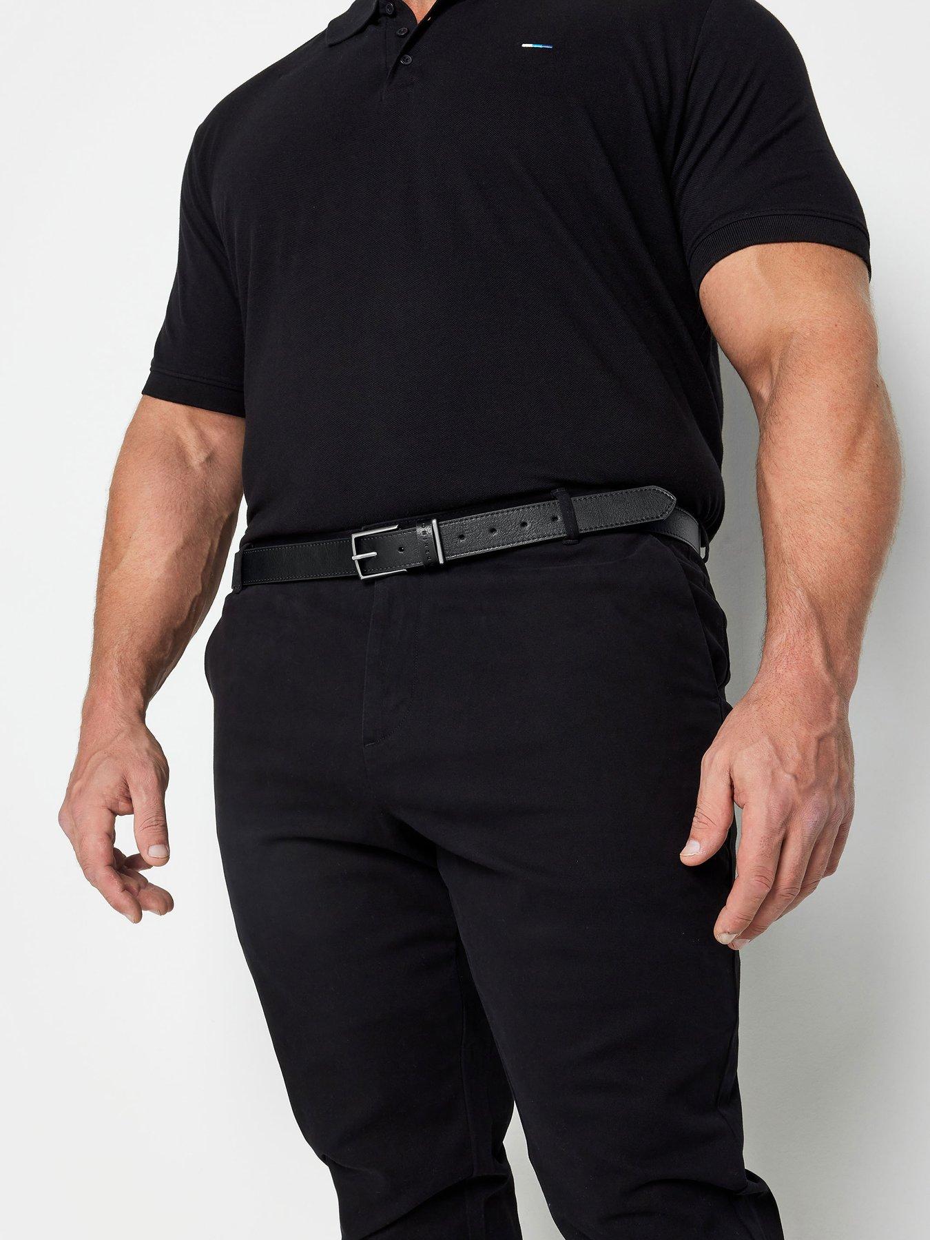 Image 2 of 3 of BadRhino Badrhino Pu Bonded Leather Belt Black