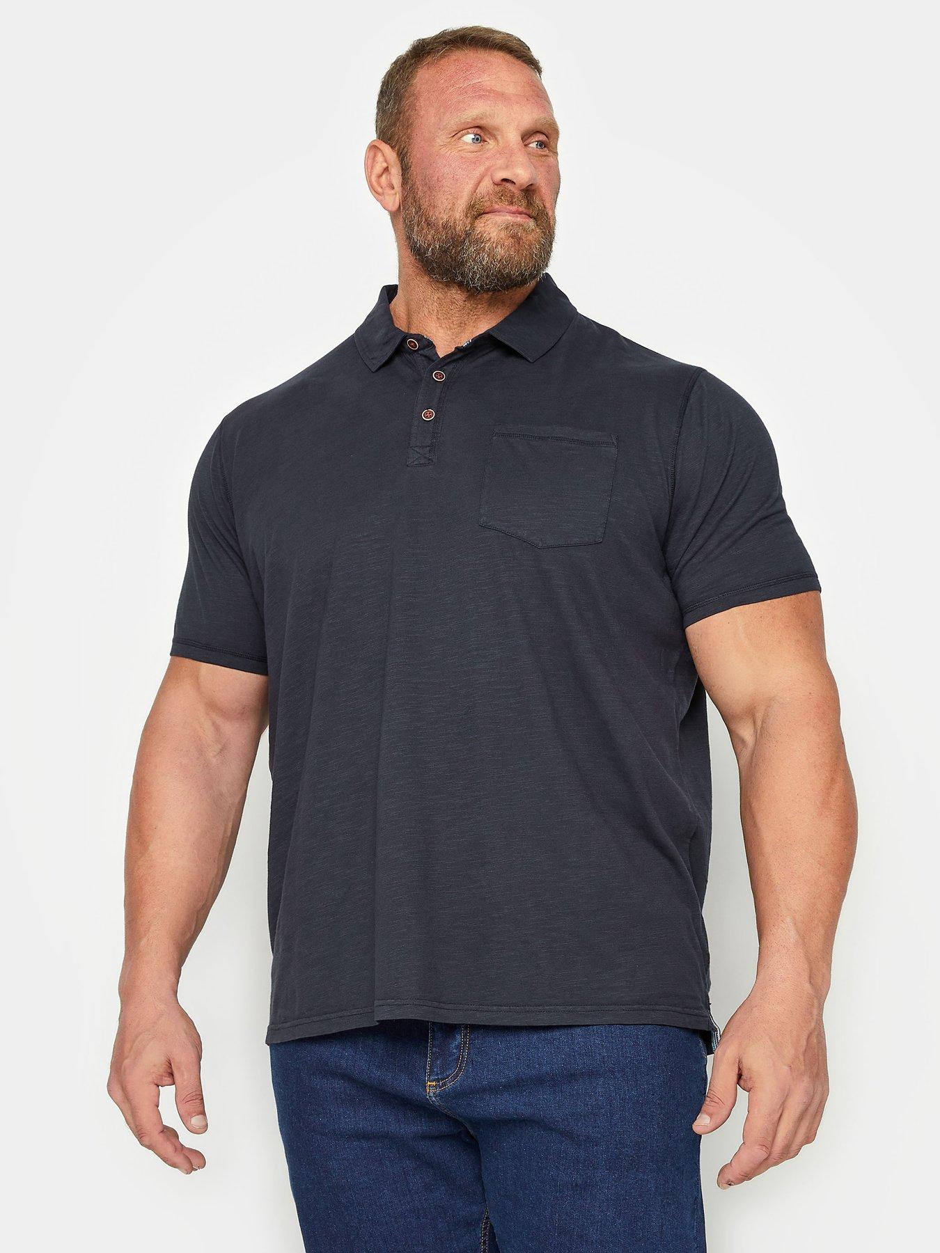 BadRhino Badrhino Slub Polo Shirt Navy