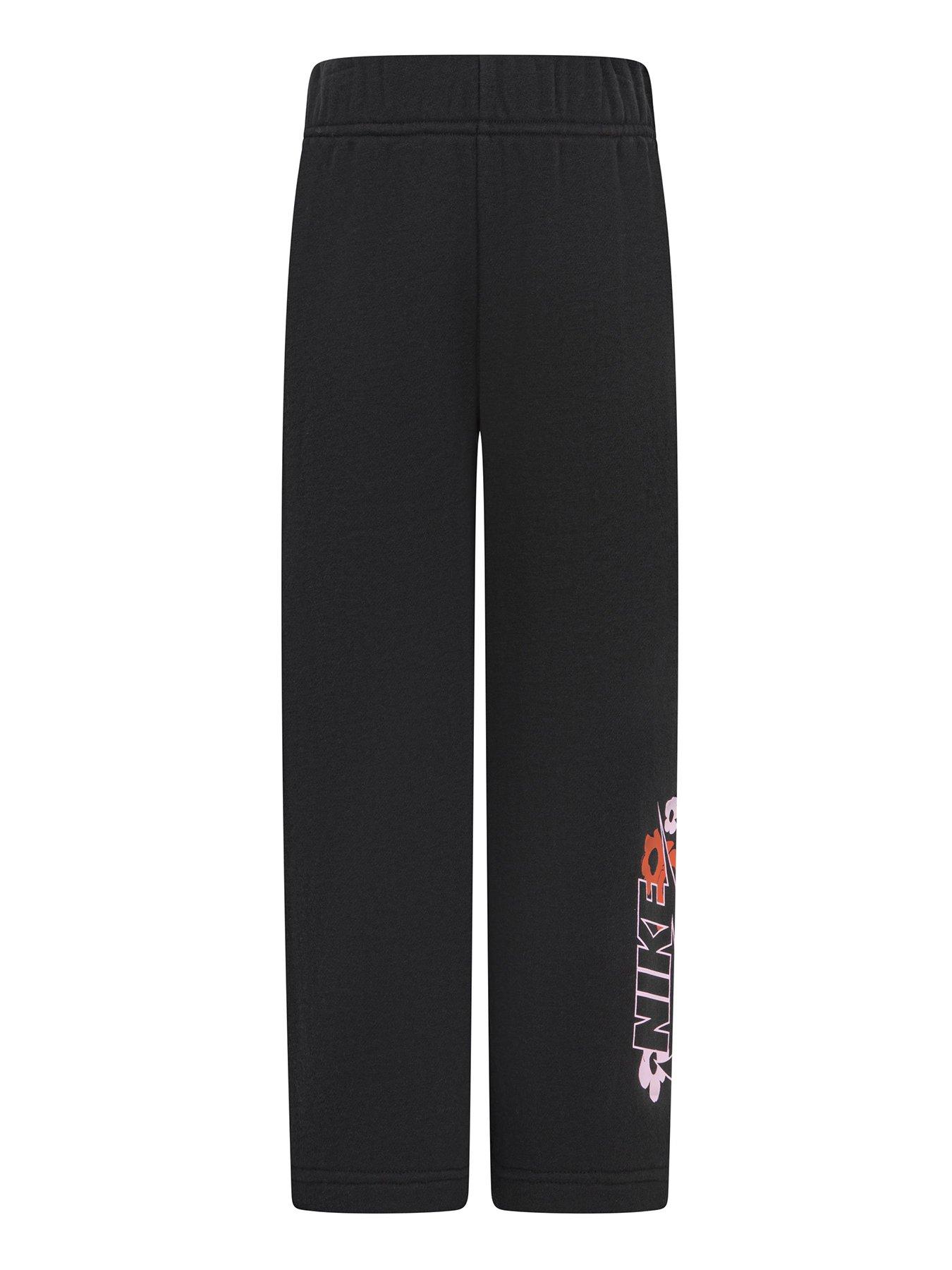 nike-kids-girls-floral-fleece-wide-leg-joggers-blackfront