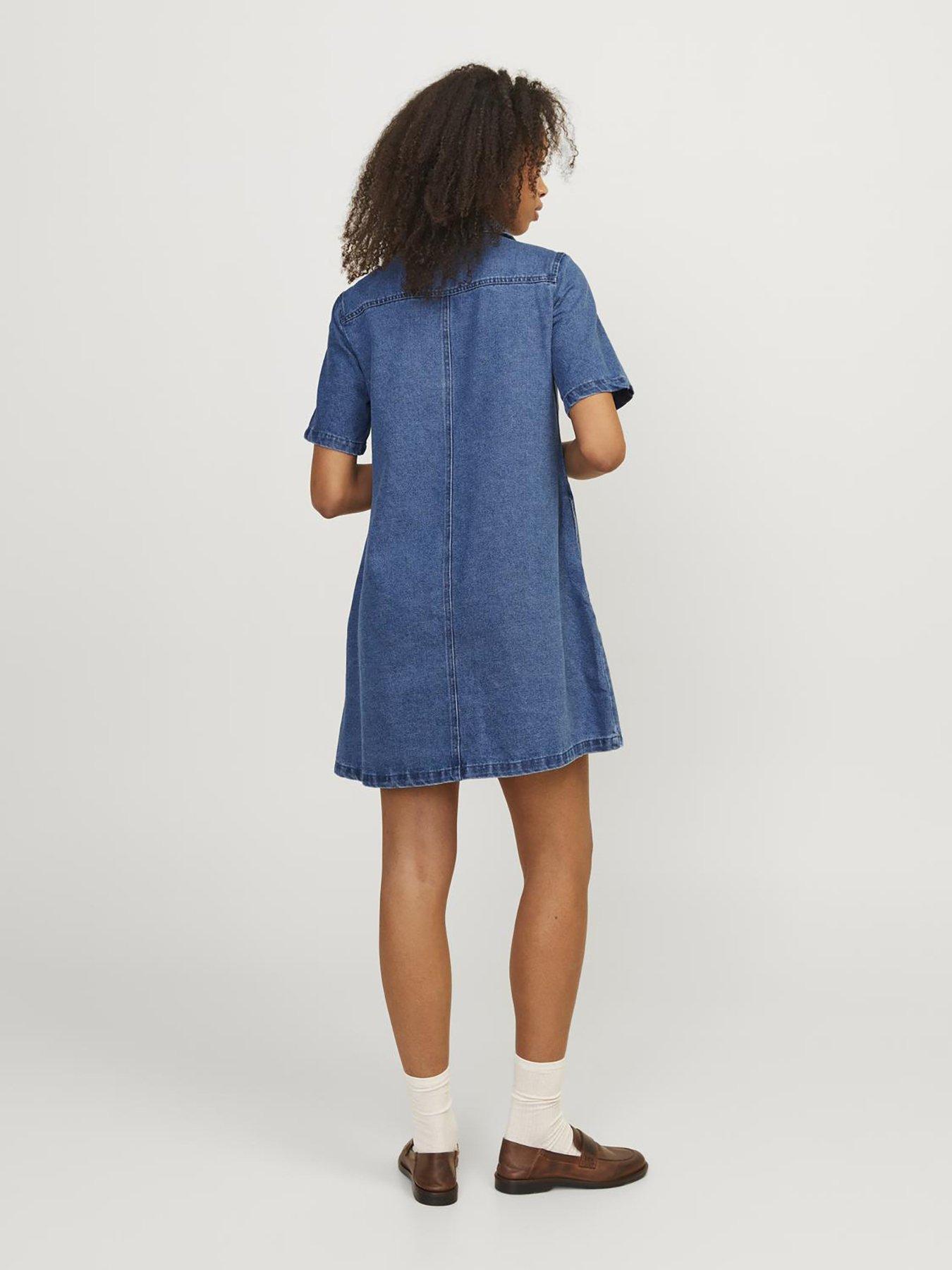 jjxx-denim-shirt-dress-dark-bluestillFront