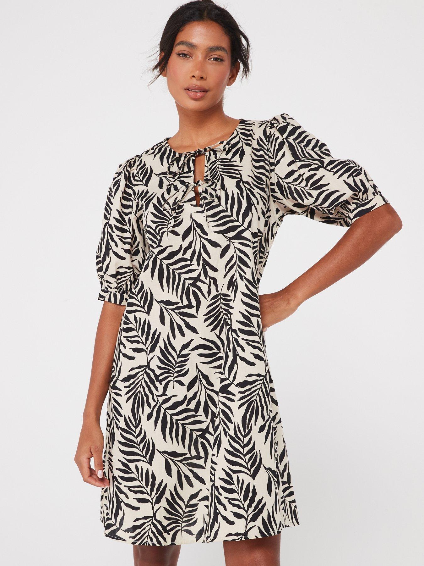 jdy-printed-mini-dress-beigefront