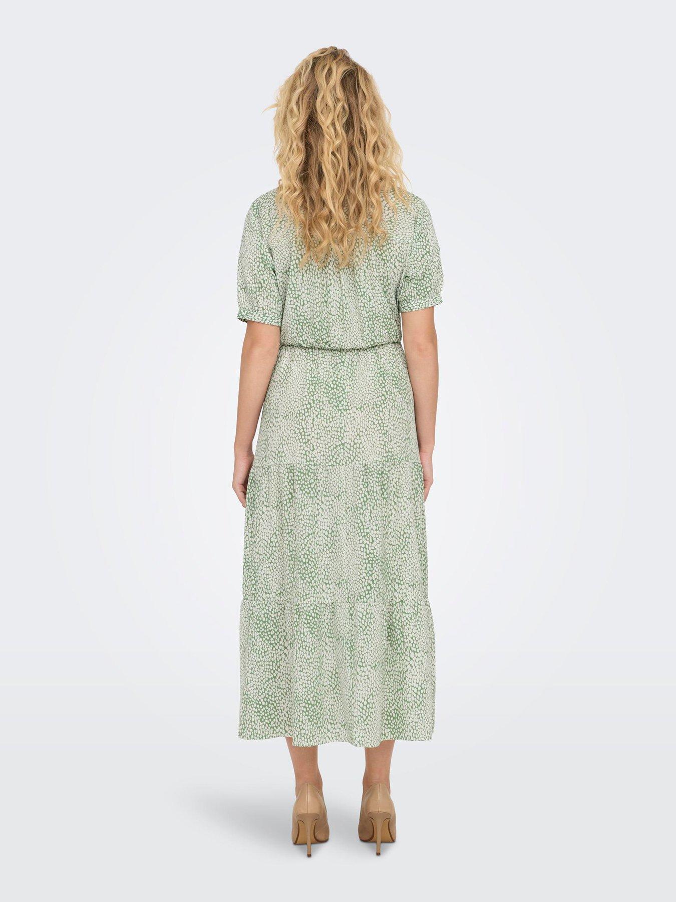 jdy-short-sleeve-v-neck-maxi-dress-greenstillFront