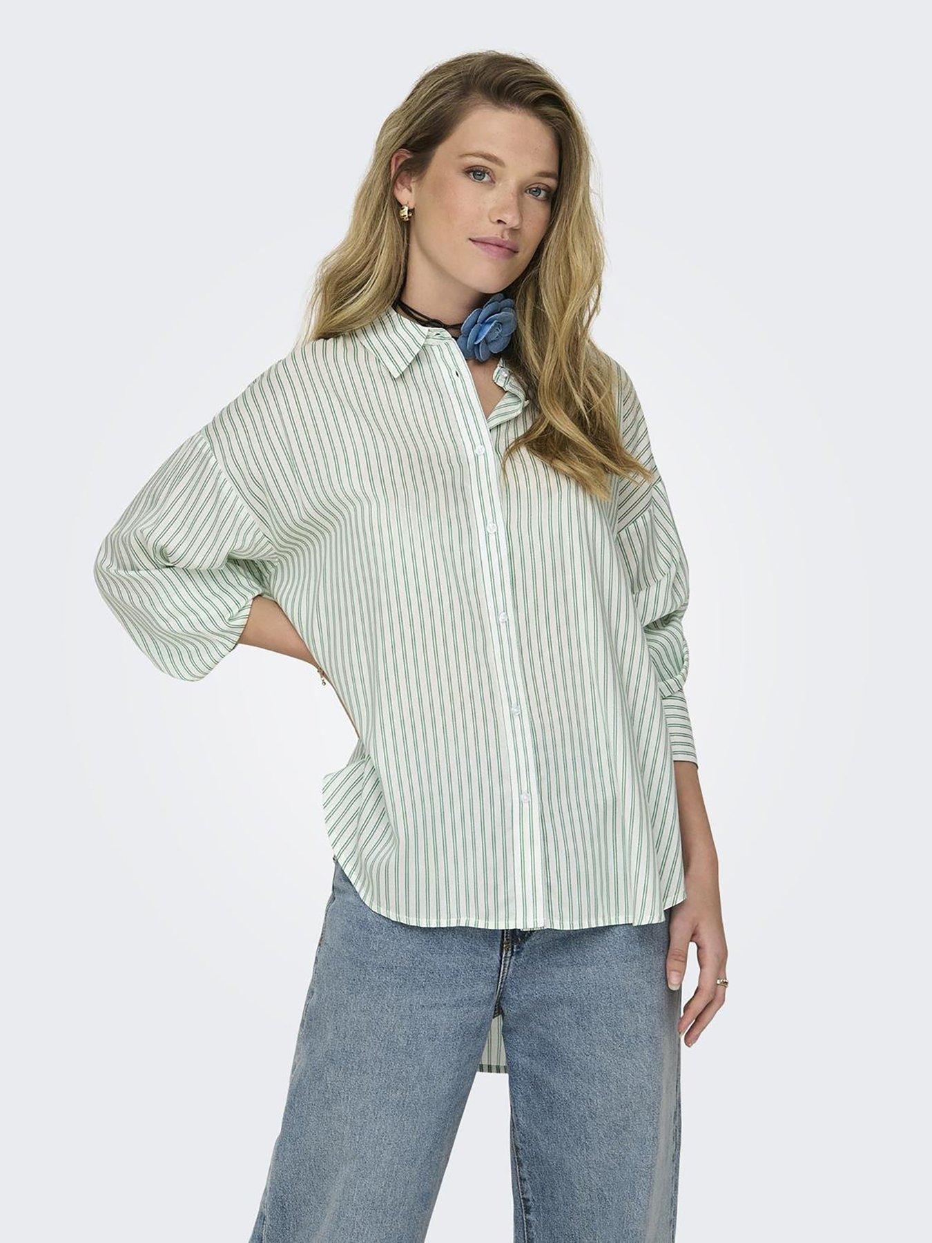 jdy-oversized-stripe-shirt-greenoutfit