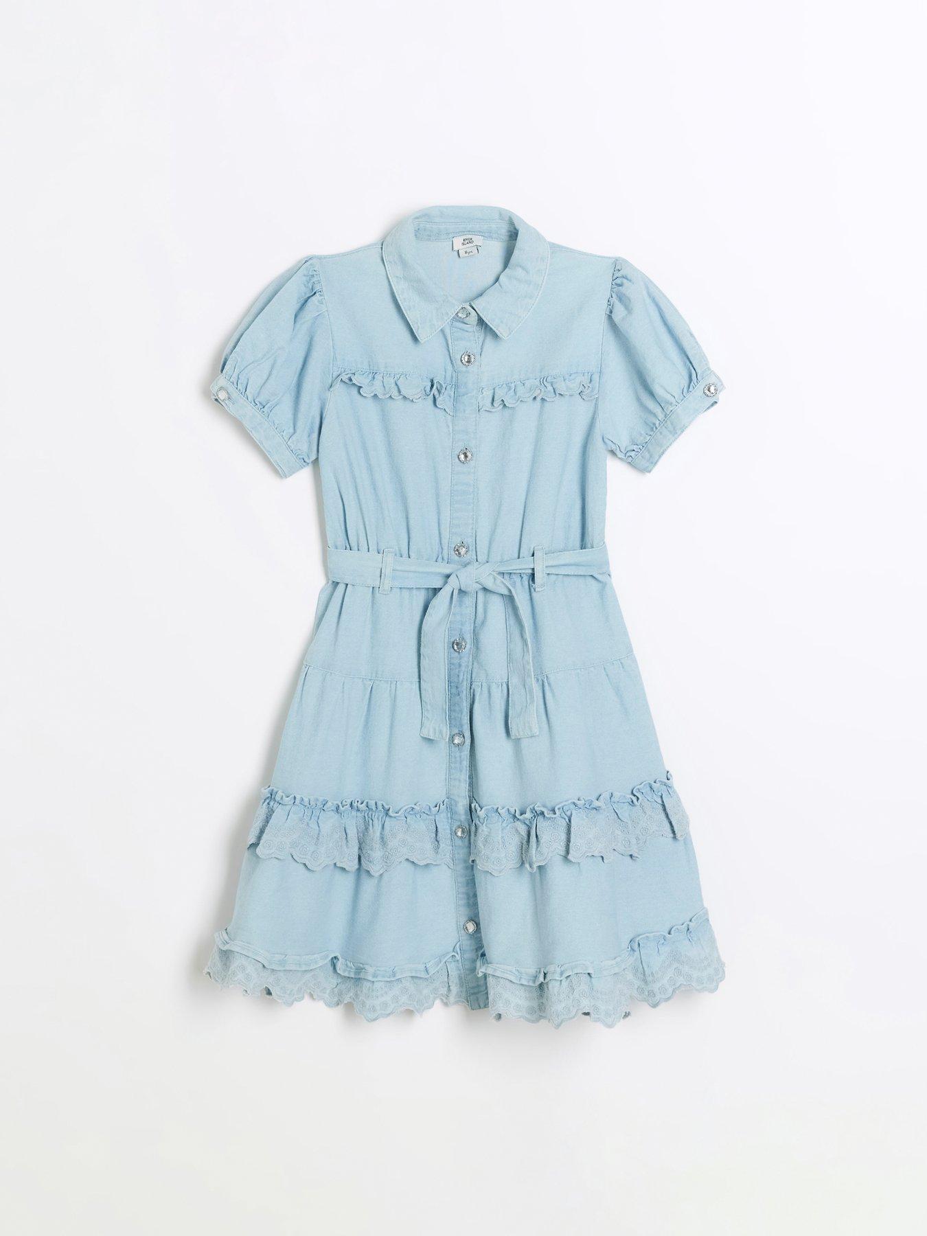 river-island-girls-denim-tiered-shirt-dress-bluestillFront