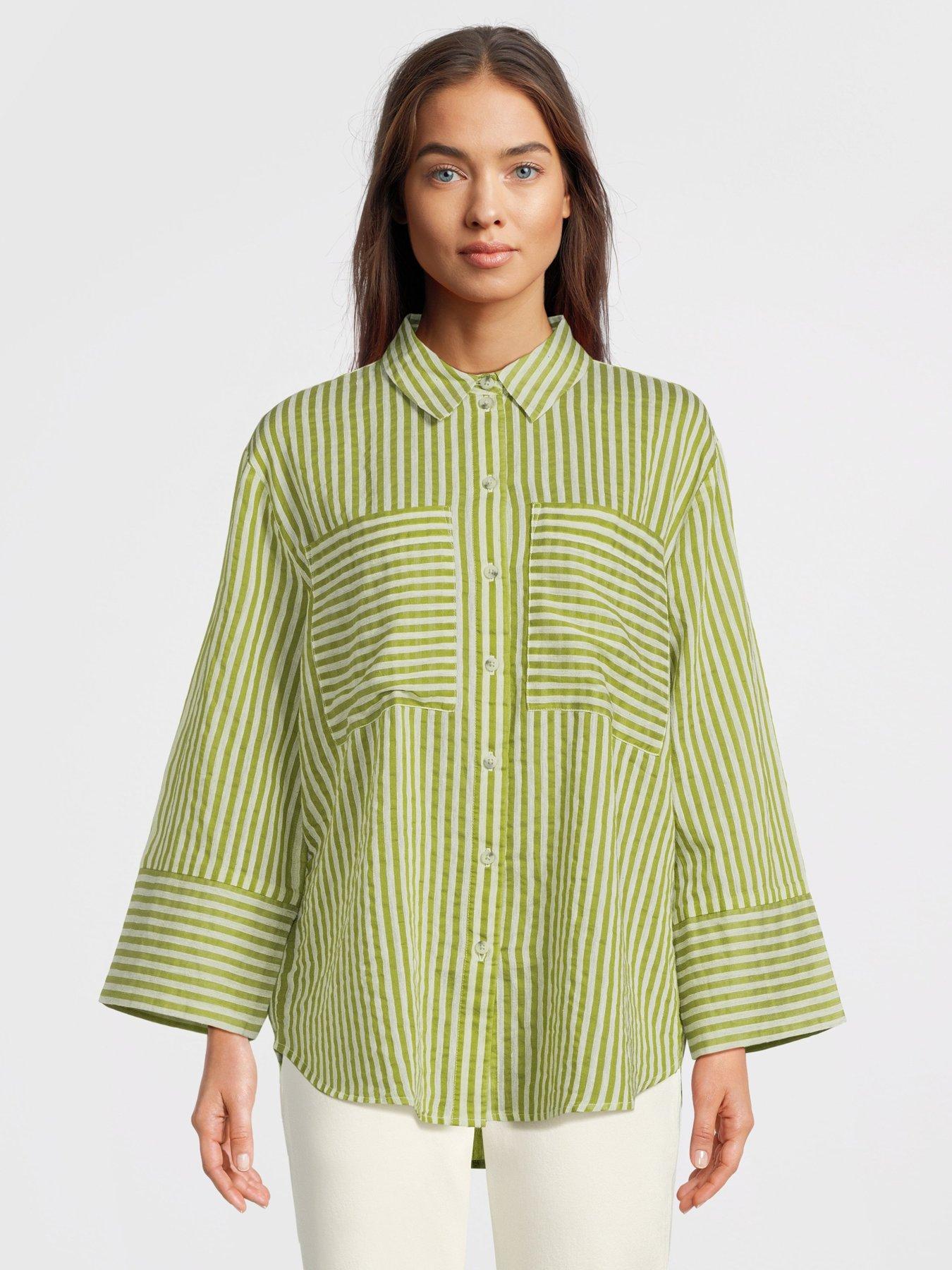 jdy-stripe-shirt-lime