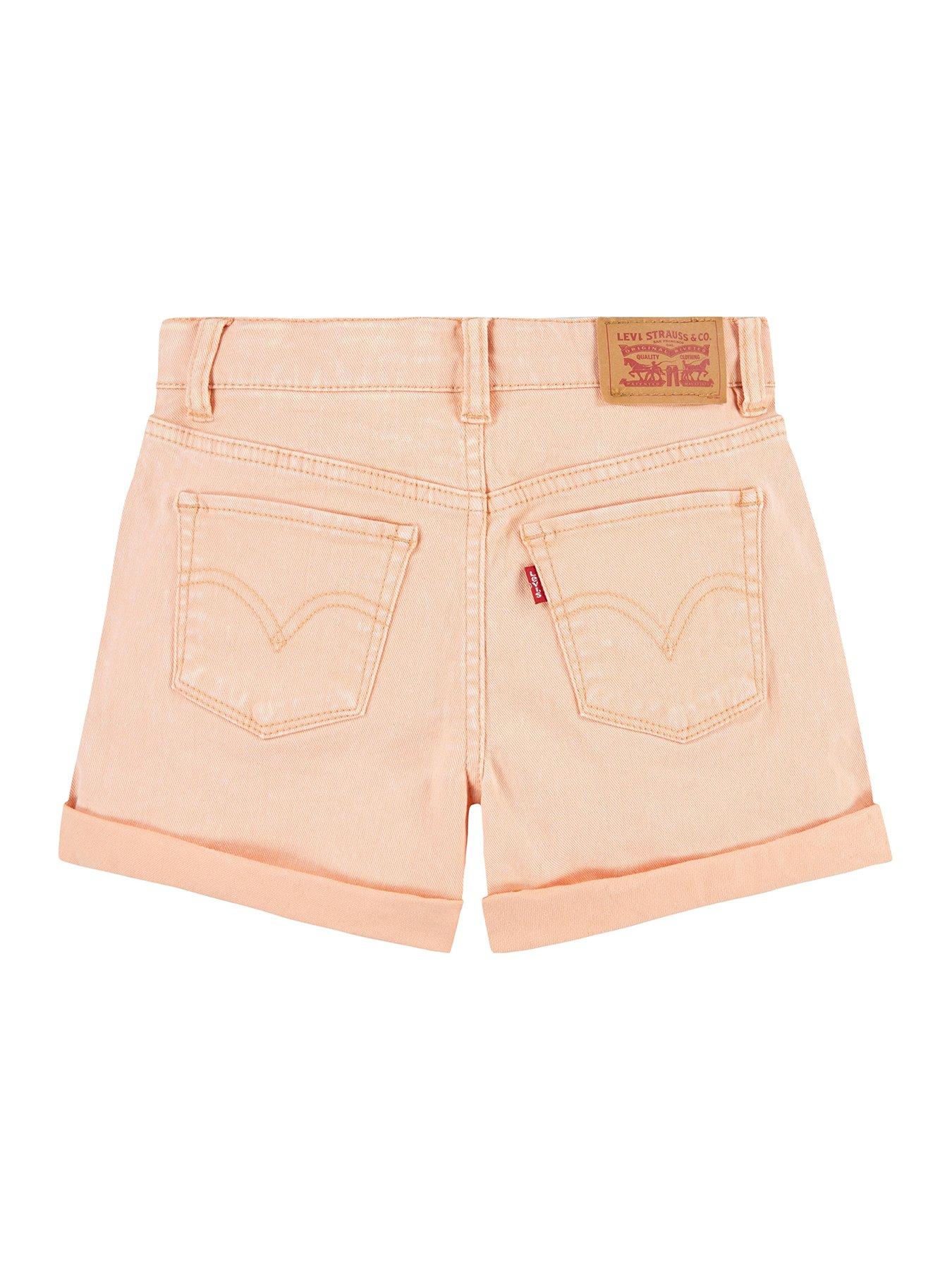 levis-girls-twill-mini-mom-roll-cuff-shorts-coral-sandsback