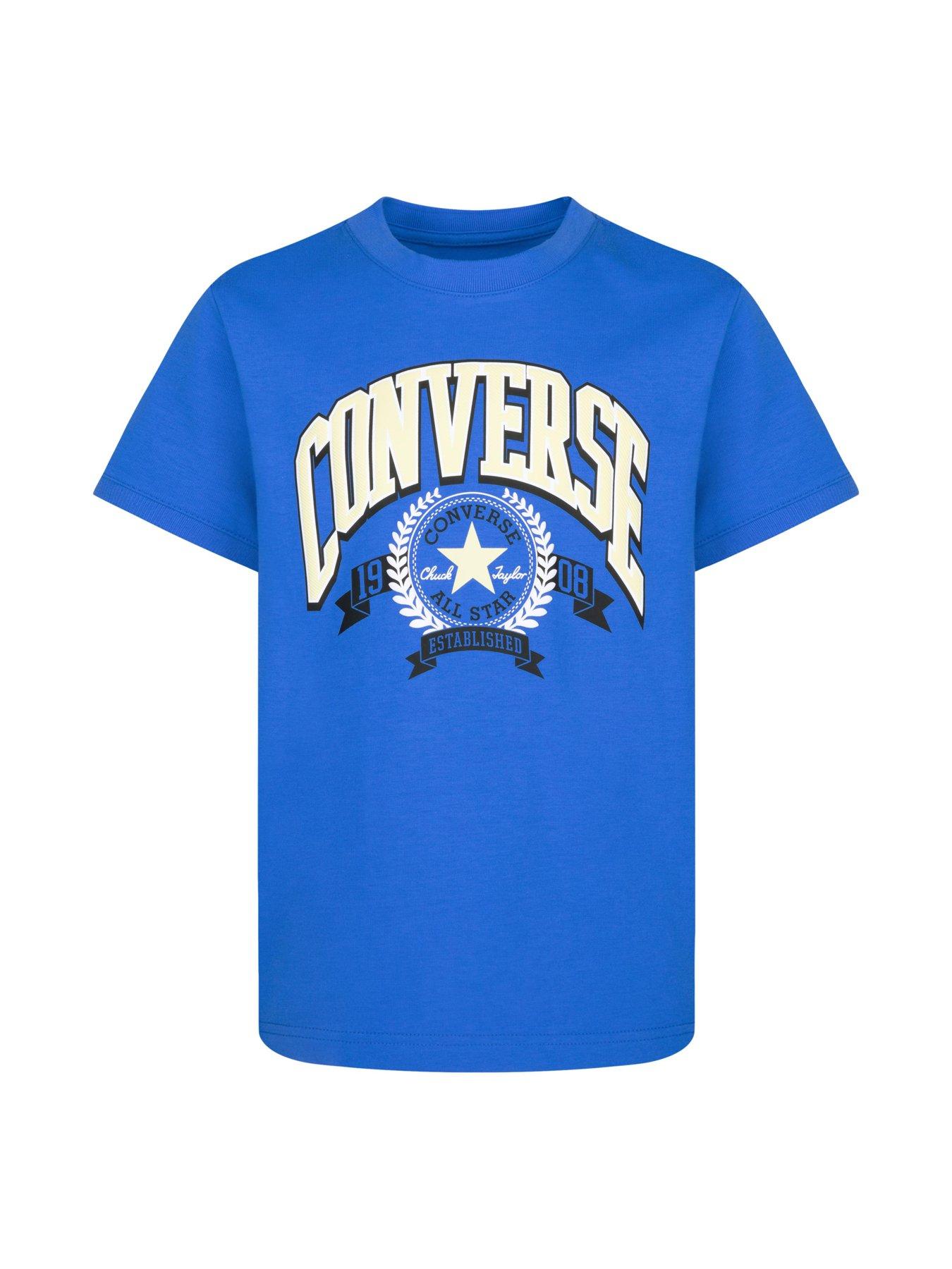 converse-junior-boys-retro-club-short-sleeve-t-shirt-blueoutfit