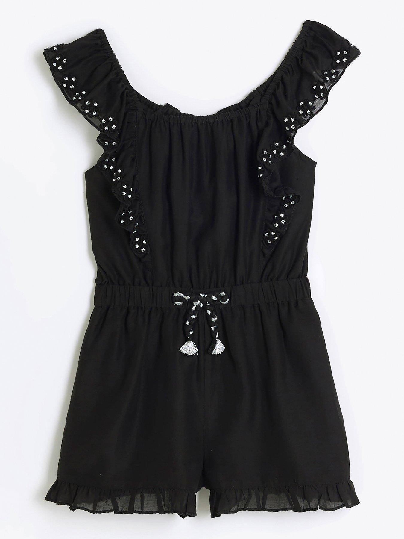 river-island-girls-bow-frill-playsuit-blackback