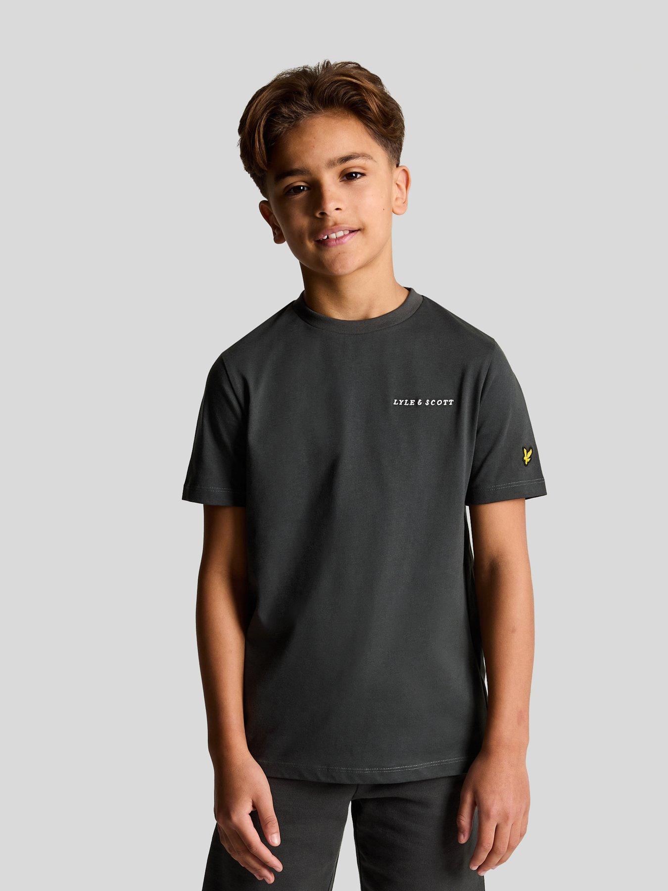 lyle-scott-boys-script-embroidered-short-sleeve-t-shirt-gunmetalstillFront