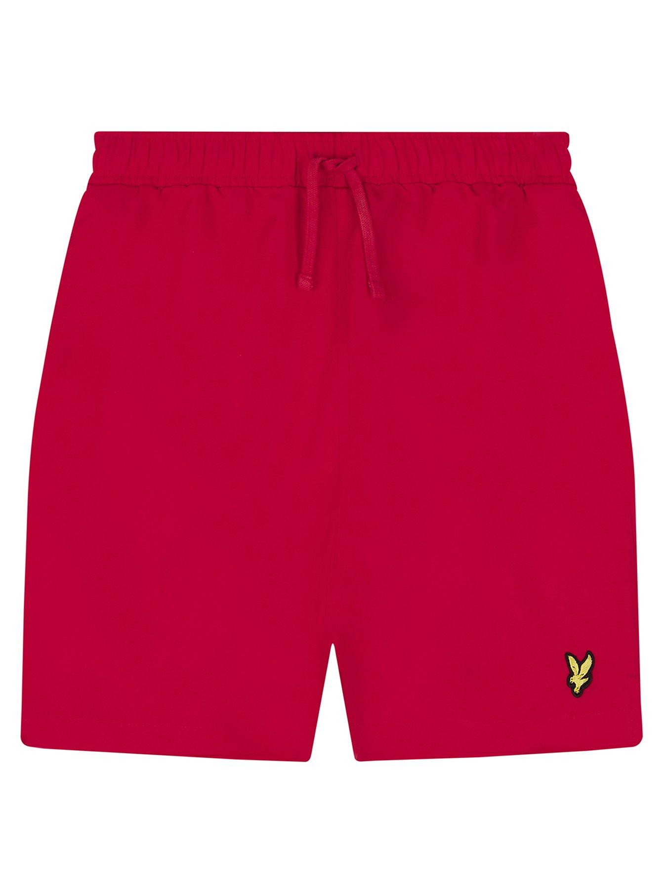 lyle-scott-boys-swim-shorts-gala-red