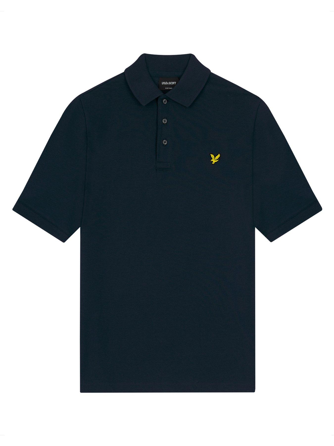 undefined Boys Short Sleeve Polo Shirt - Navy