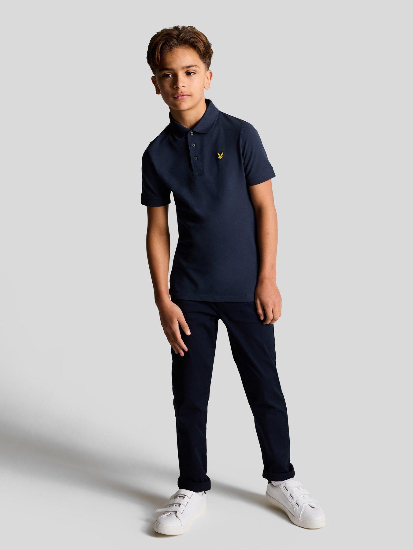 lyle-scott-boys-short-sleeve-polo-shirt-navyoutfit