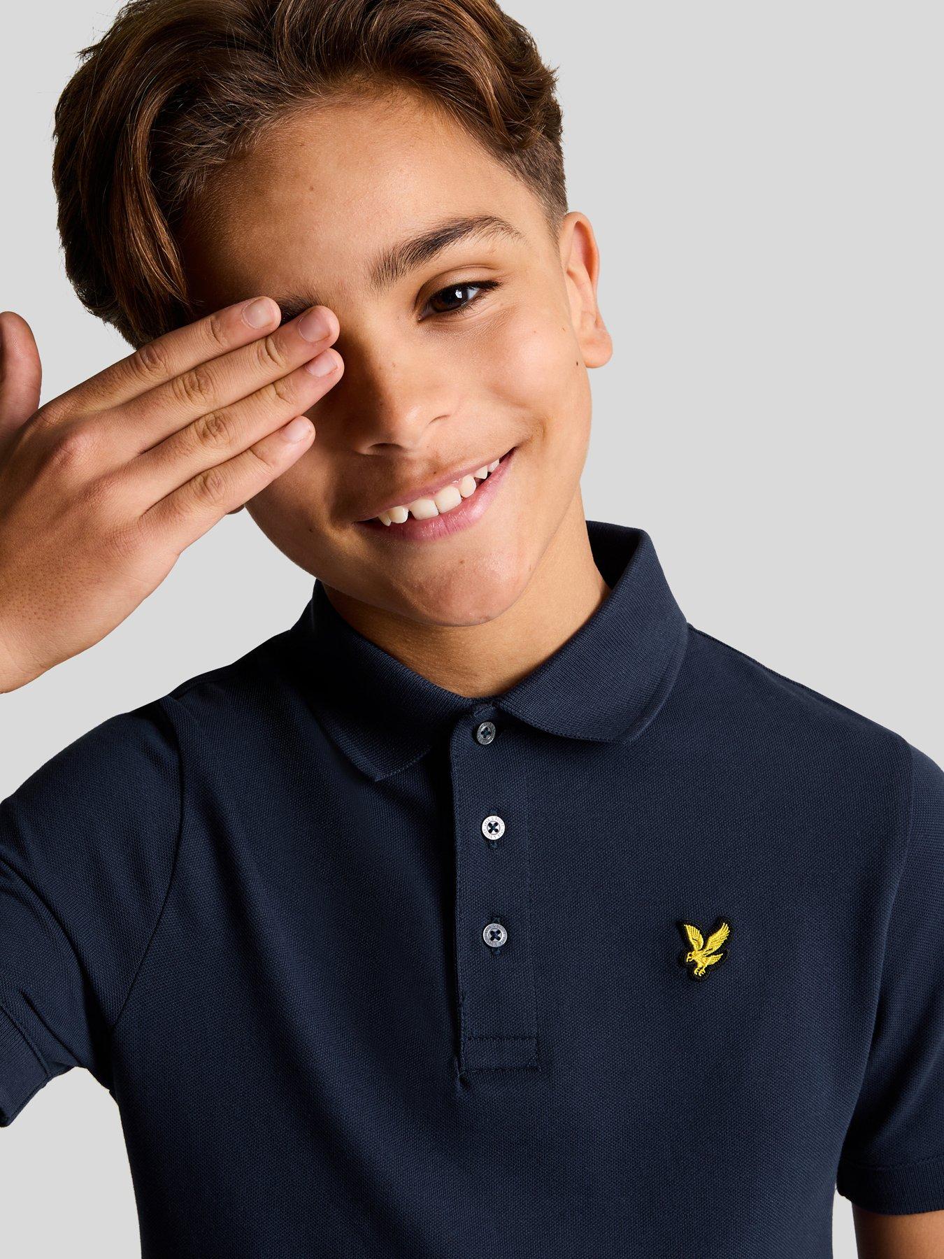 lyle-scott-boys-short-sleeve-polo-shirt-navydetail