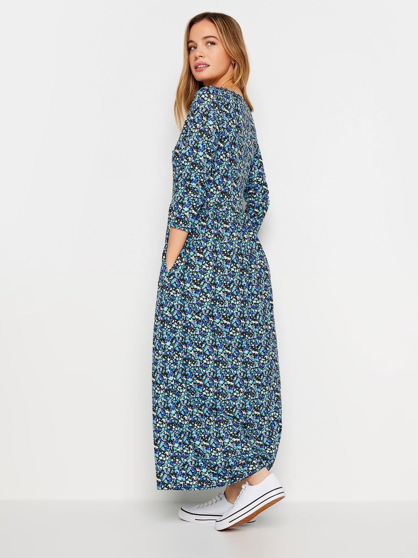 mco-petite-petite-blue-ditsy-pocket-maxi-dressstillFront