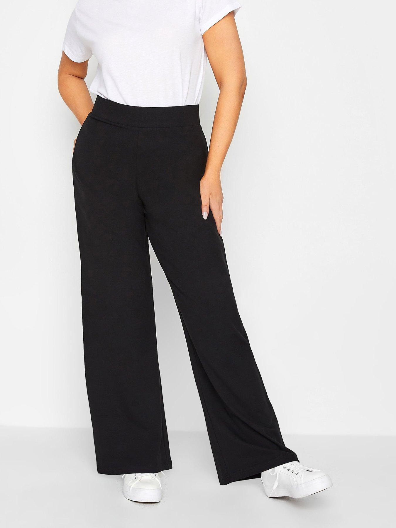 Wide Leg Yoga Pant 34in - Black