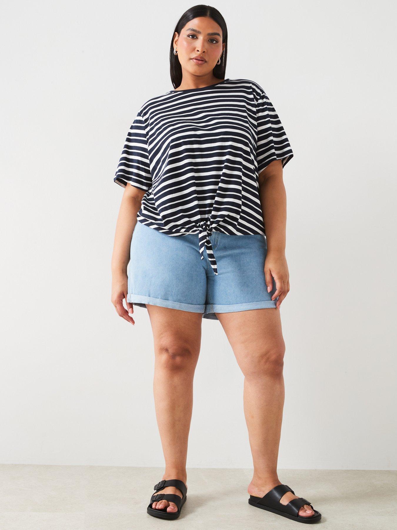 only-curve-knot-detail-stripe-t-shirt-navyback