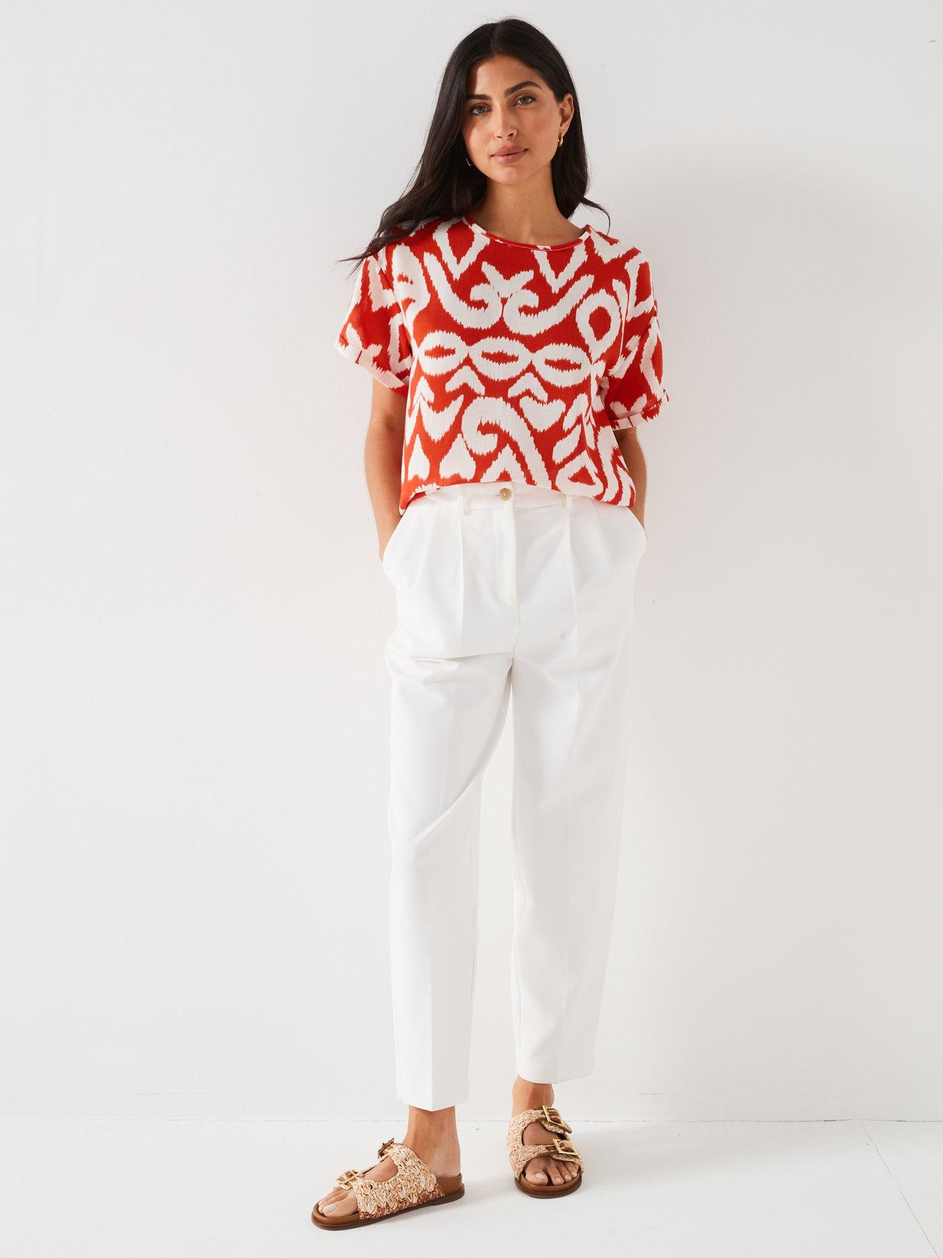 everyday-crew-neck-printed-blouse-redwhiteback